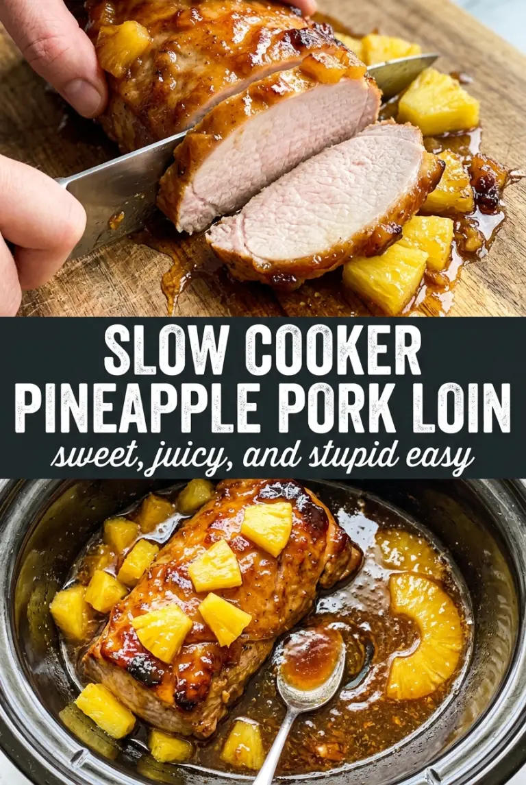 Slow Cooker Pineapple Pork Loin