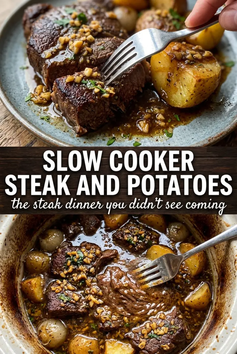 Slow Cooker Steak and Potatoes