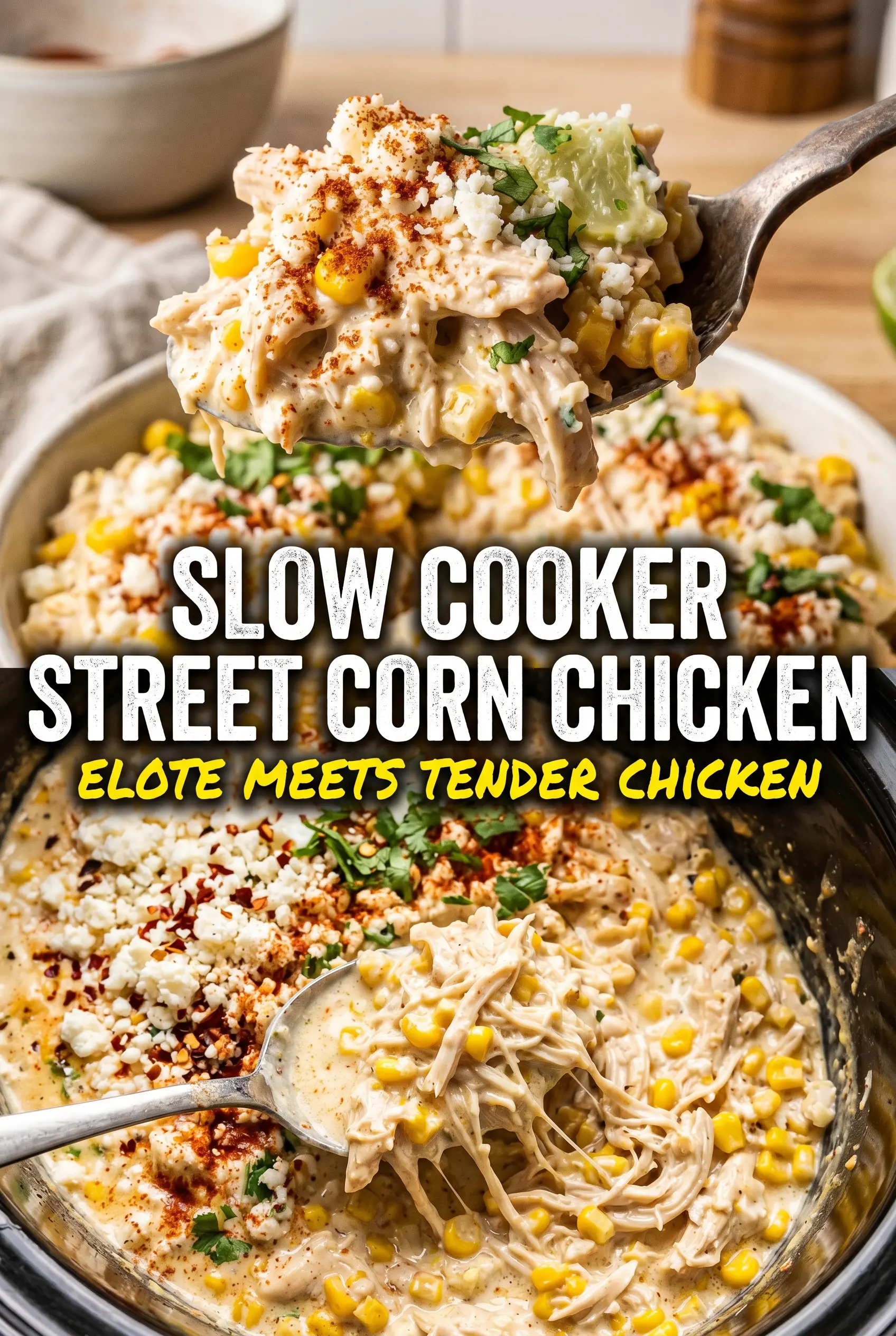 Slow Cooker Street Corn Chicken