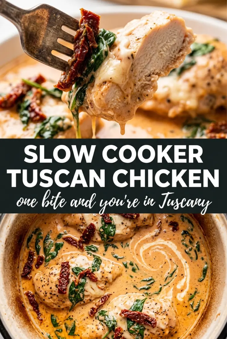 Slow Cooker Tuscan Chicken