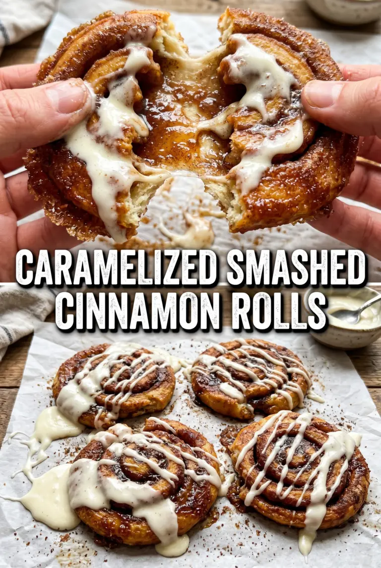Smashed Blackstone Cinnamon Rolls