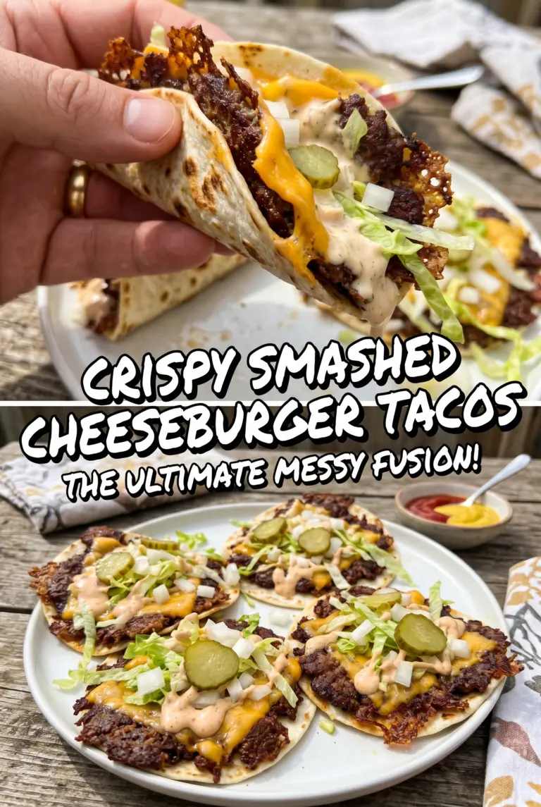 Smashed Cheeseburger Tacos