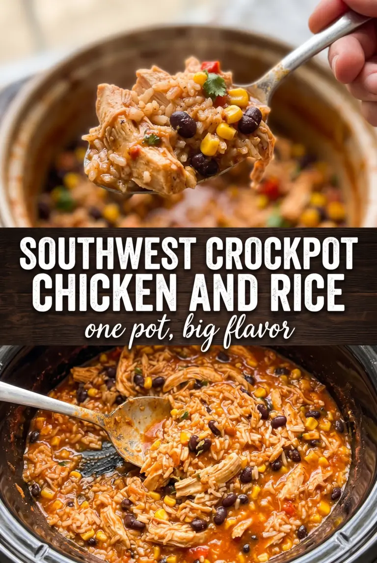 Southwest Crockpot Chicken and Rice