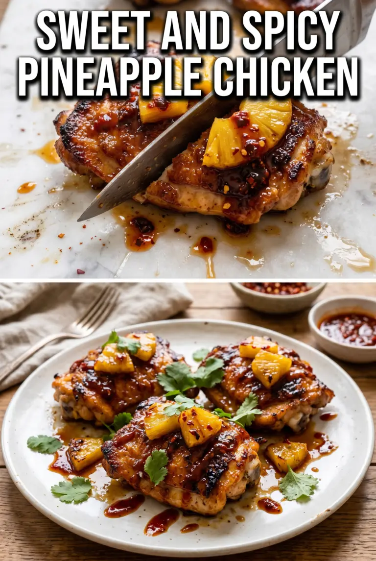 Spicy Pineapple Brown Sugar Chicken