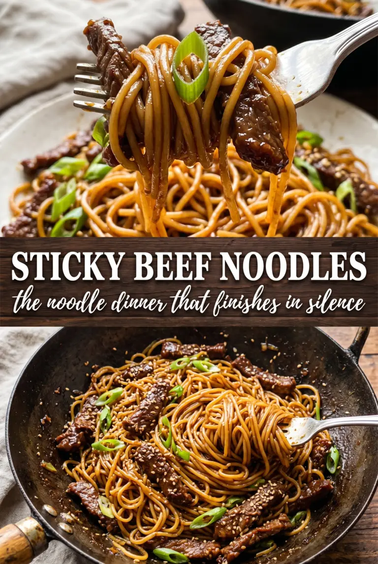 Sticky Beef Noodles