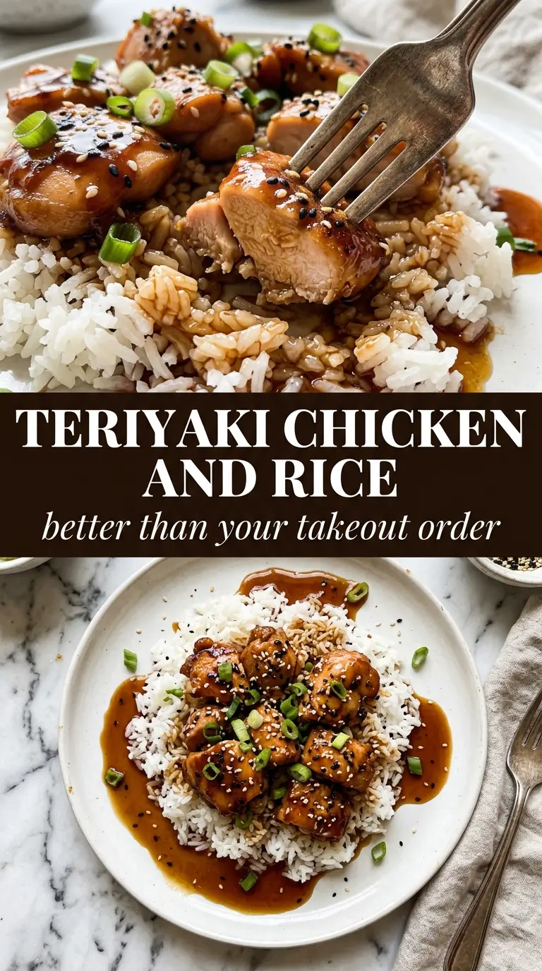 Teriyaki Chicken glossy sticky sesame