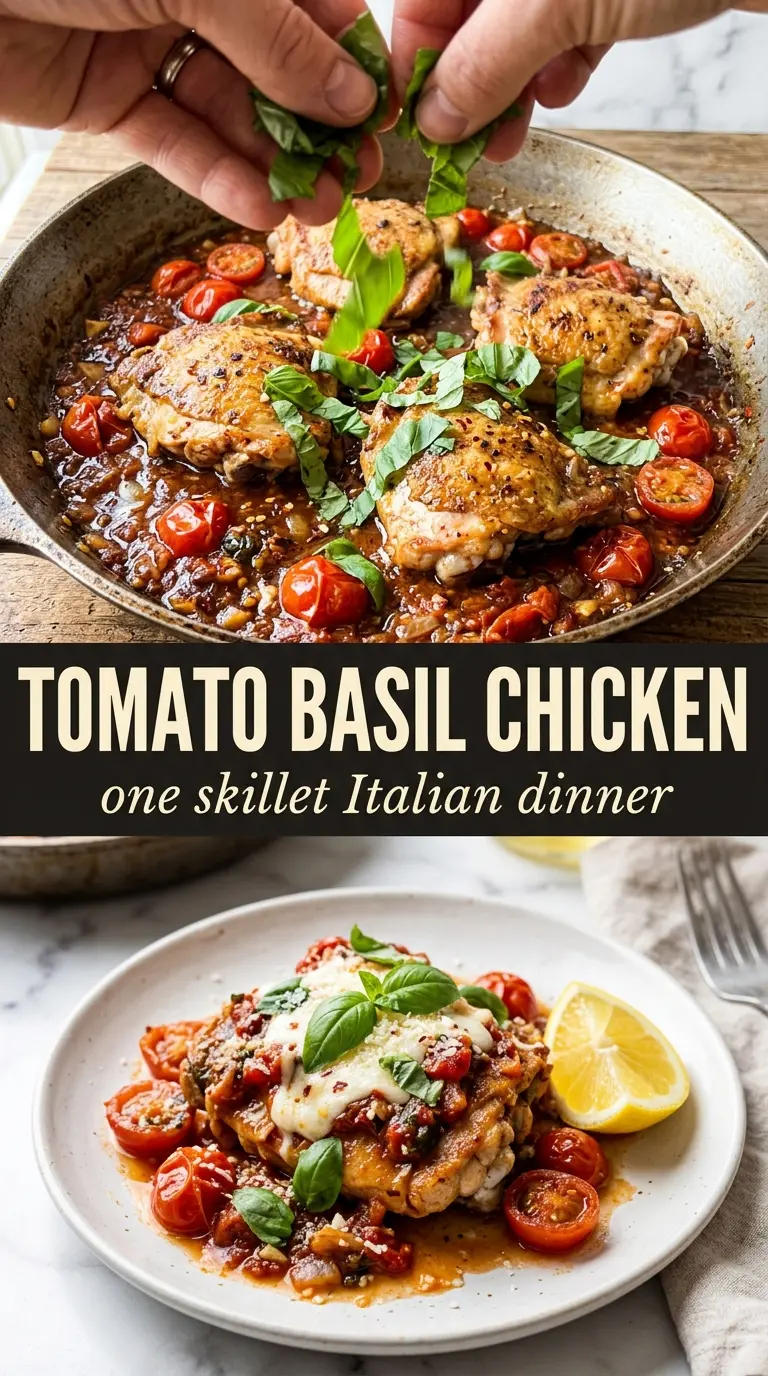 Cooked chicken with sauce and toppings