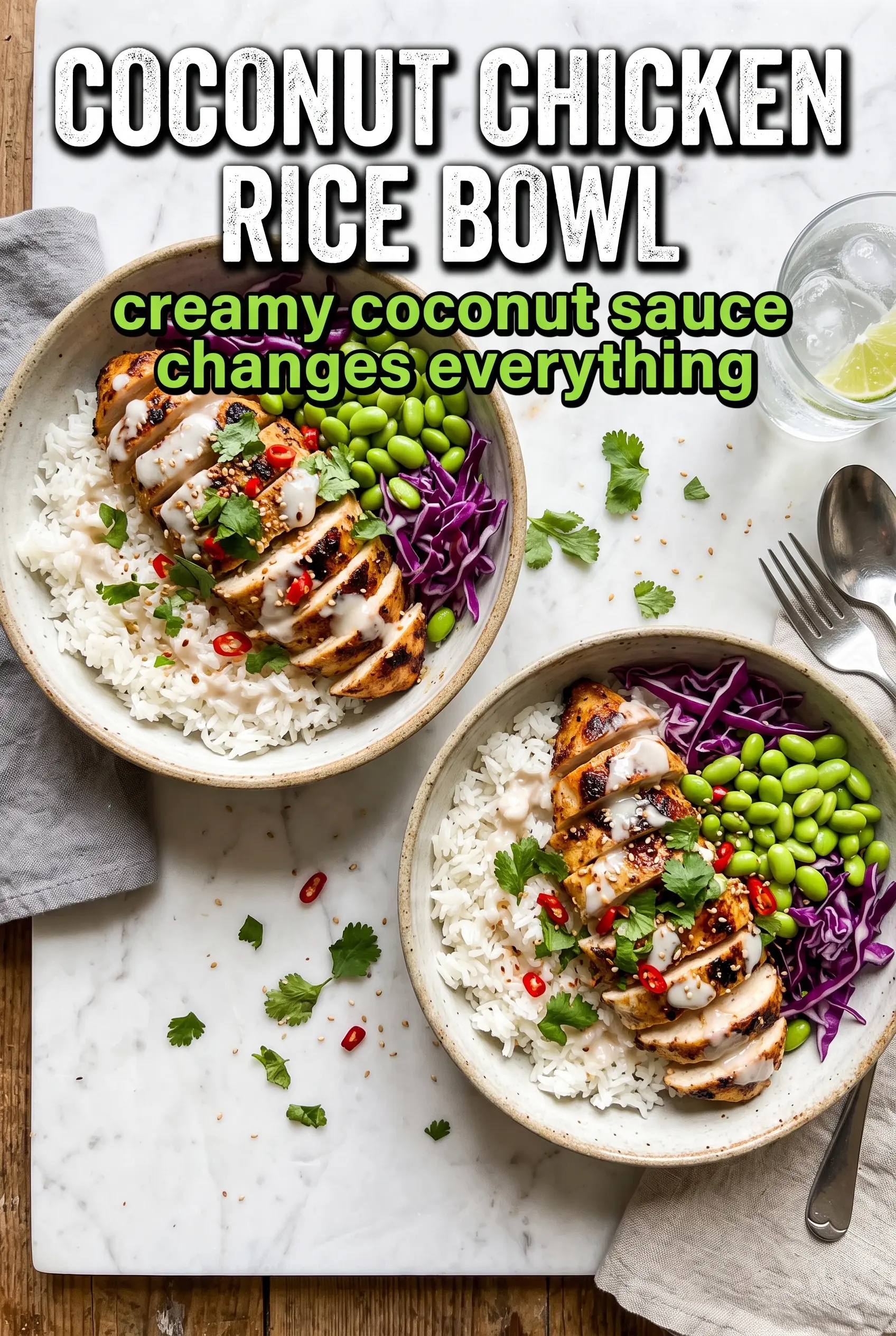 Coconut Chicken Rice Bowl
