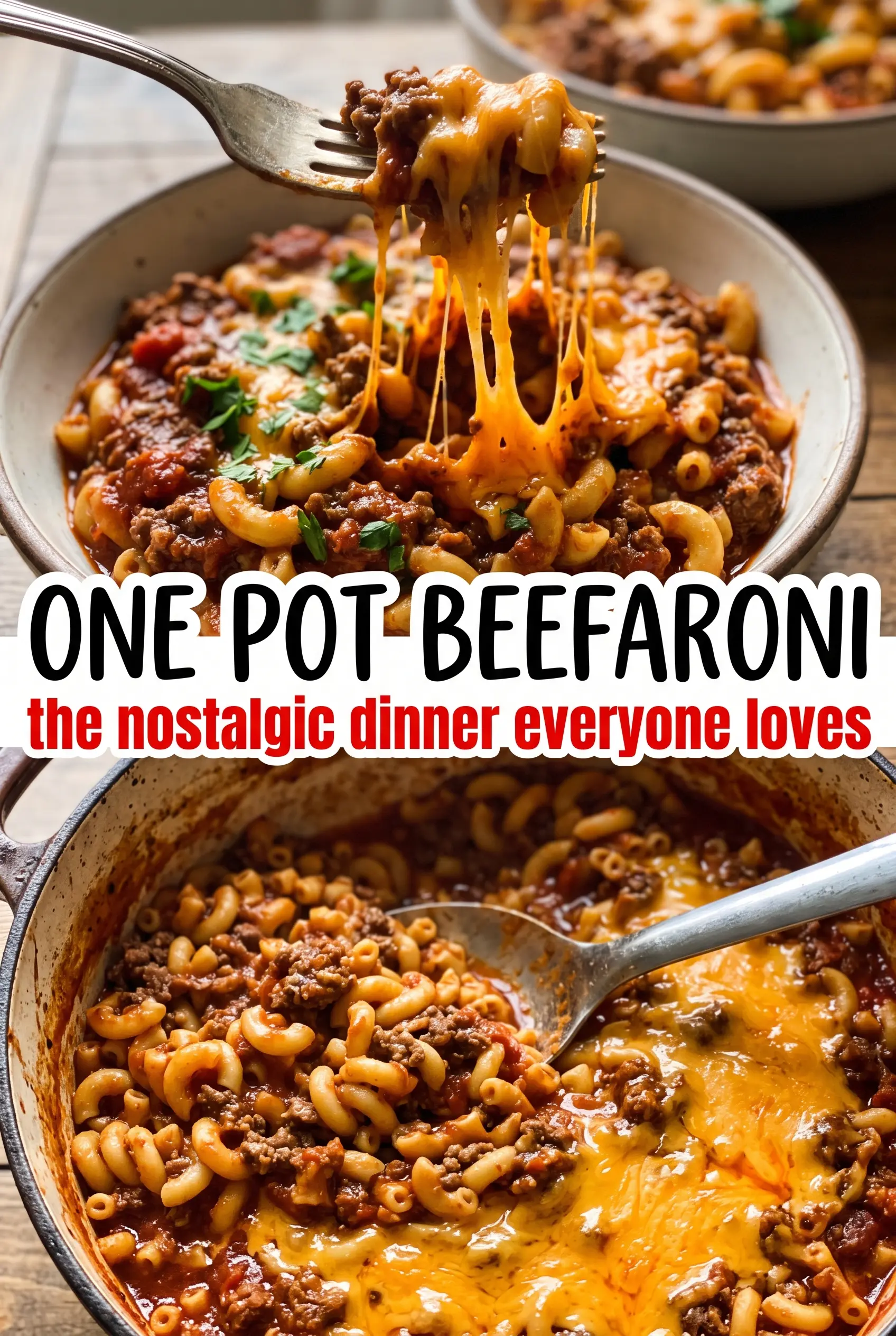 One Pot Beefaroni