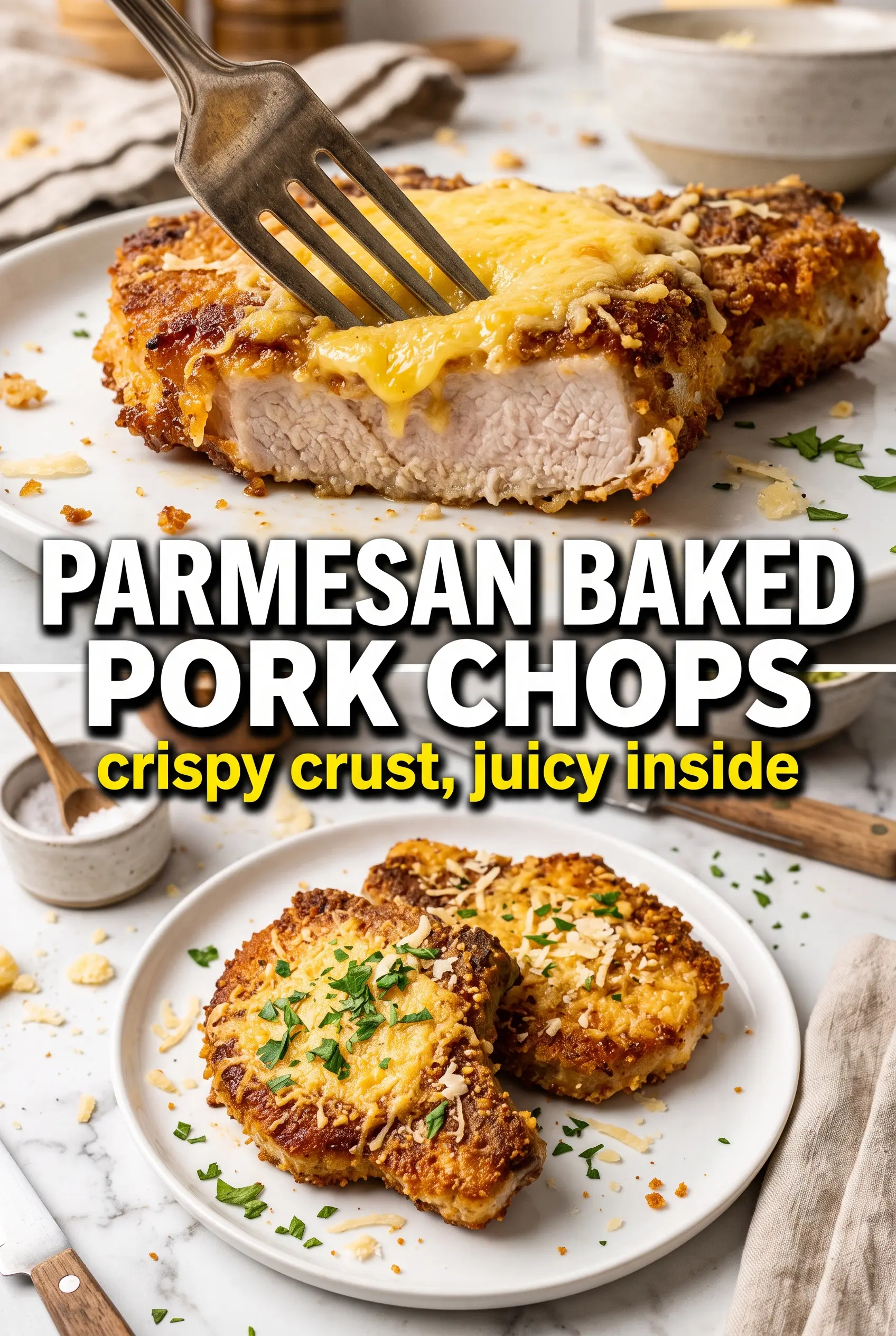 Parmesan Baked Pork Chops
