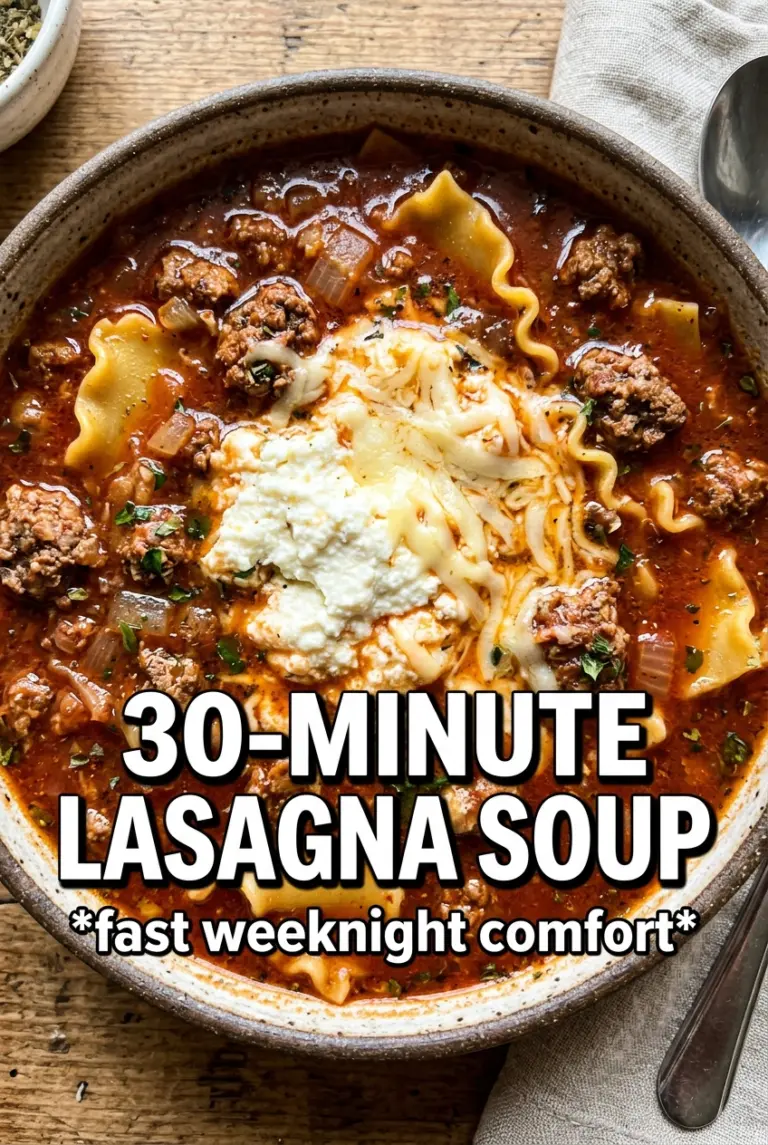 30-Minute Lasagna Soup