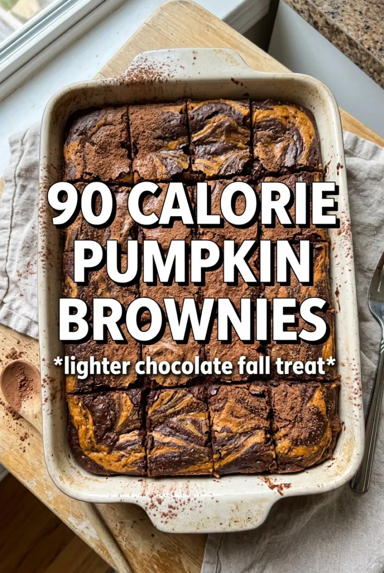 90 Calorie Pumpkin Brownies