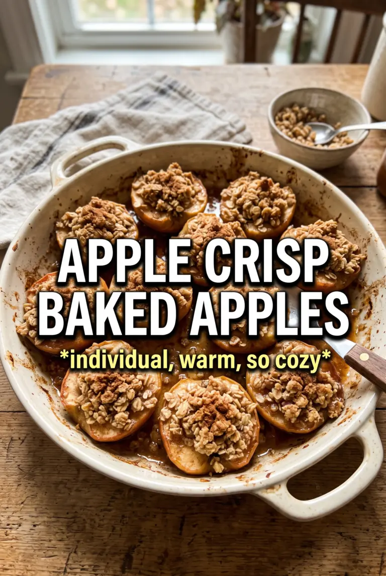 Apple Crisp Baked Apples