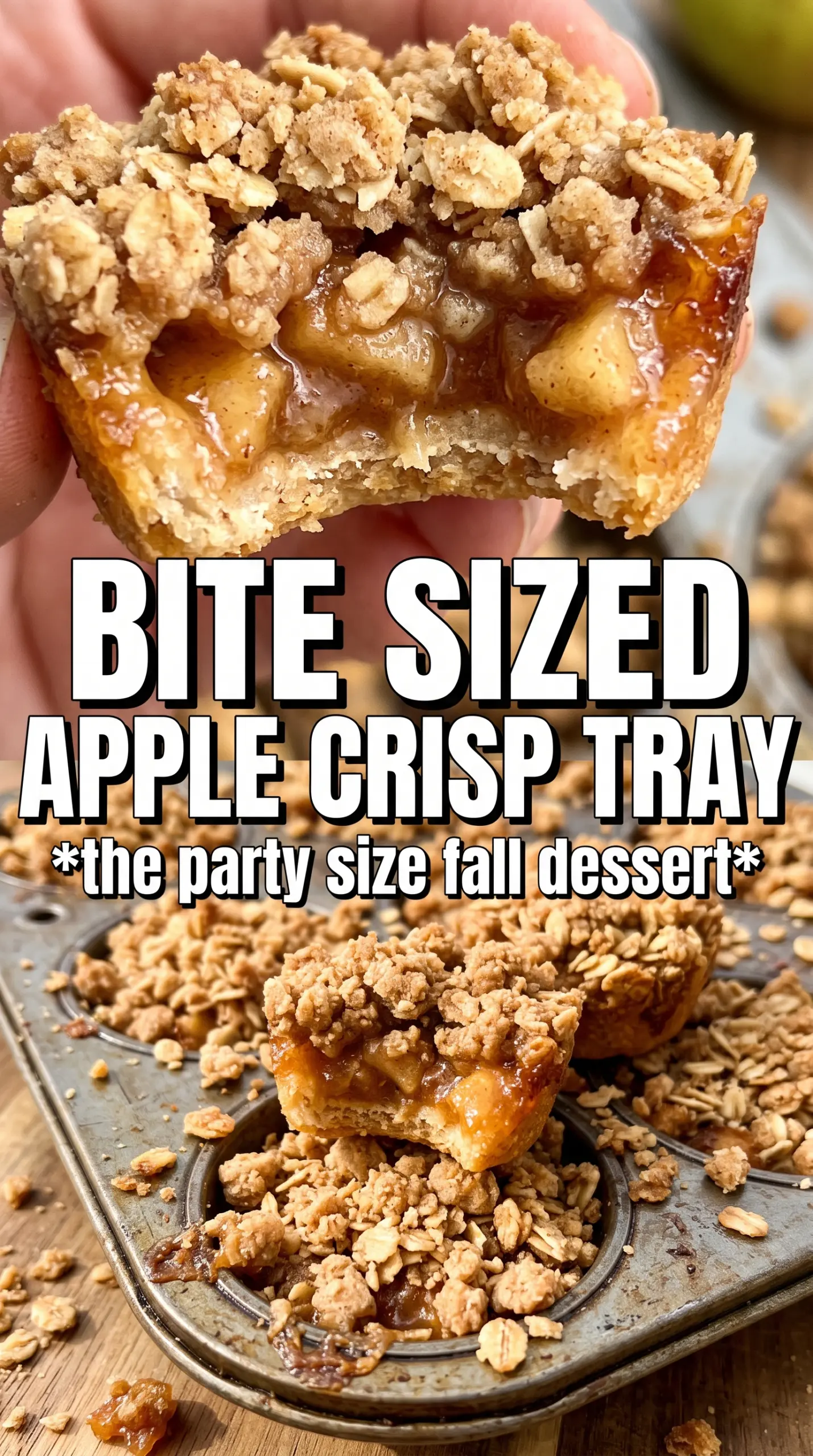 Apple Crisp Bites golden oat crumble caramelized apple