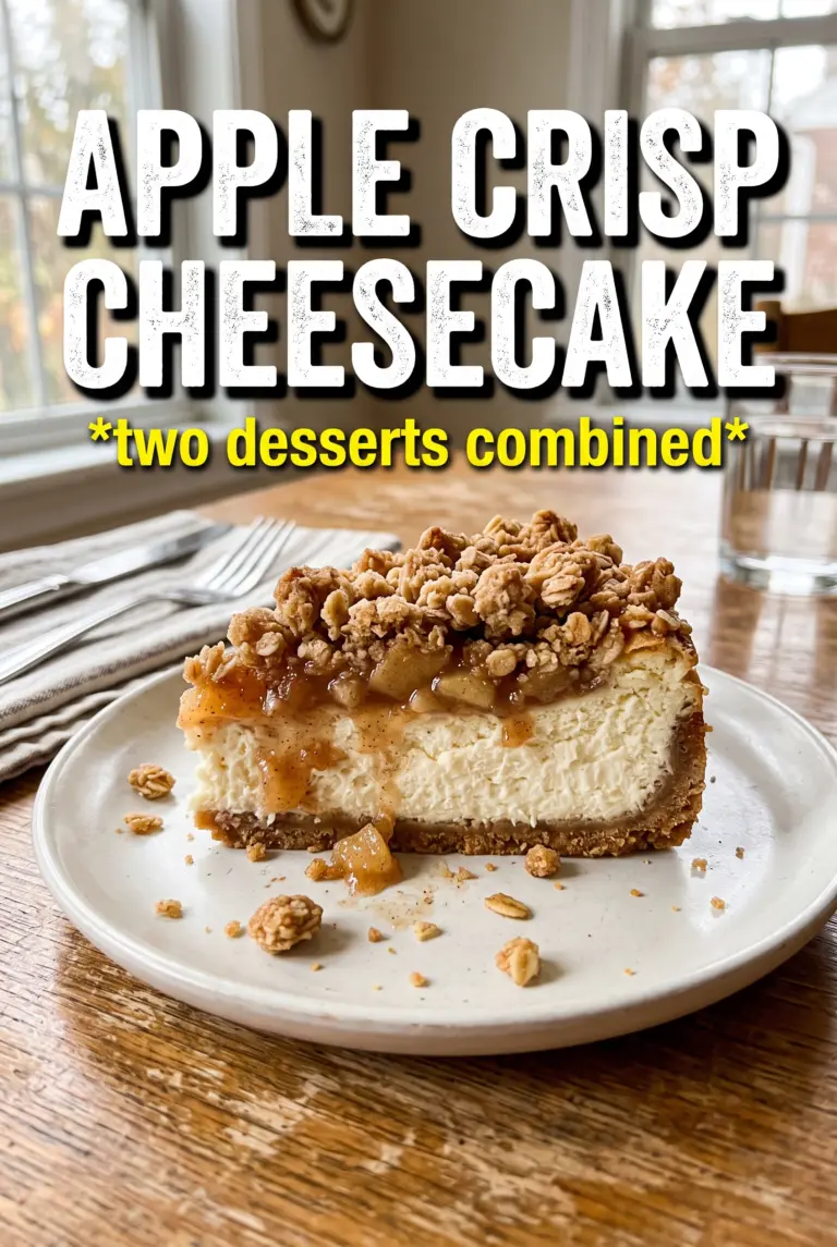 Apple Crisp Cheesecake