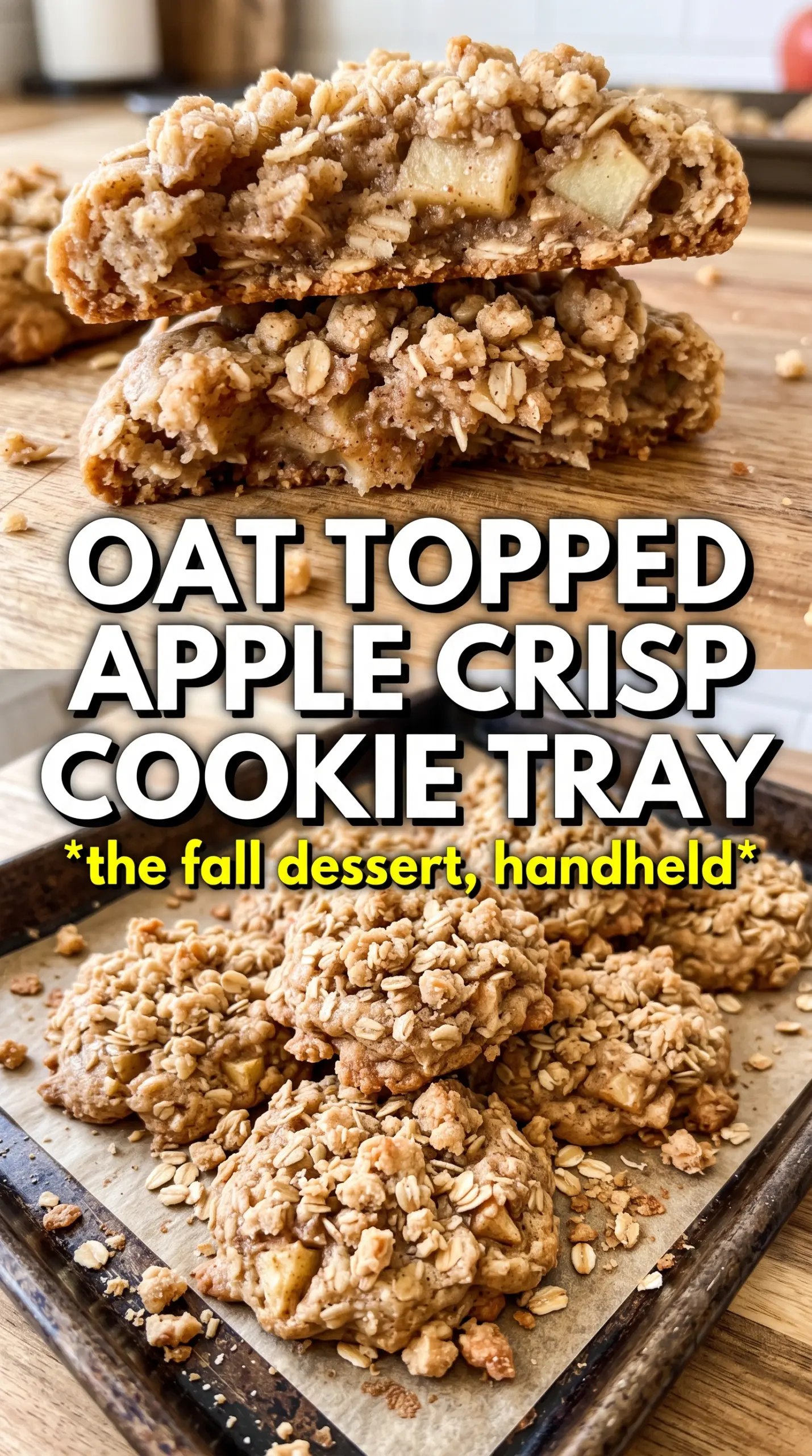 Apple Crisp Cookies golden oat texture chewy apple caramel