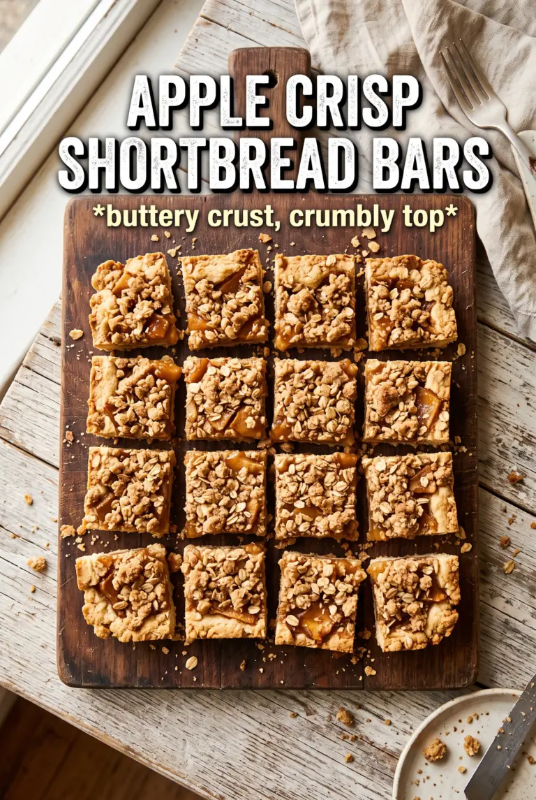 Apple Crisp Shortbread Bars
