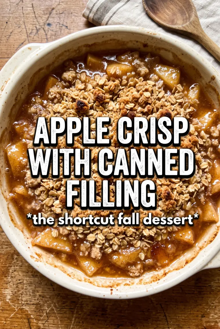 Apple Crisp With Canned Apple Filling