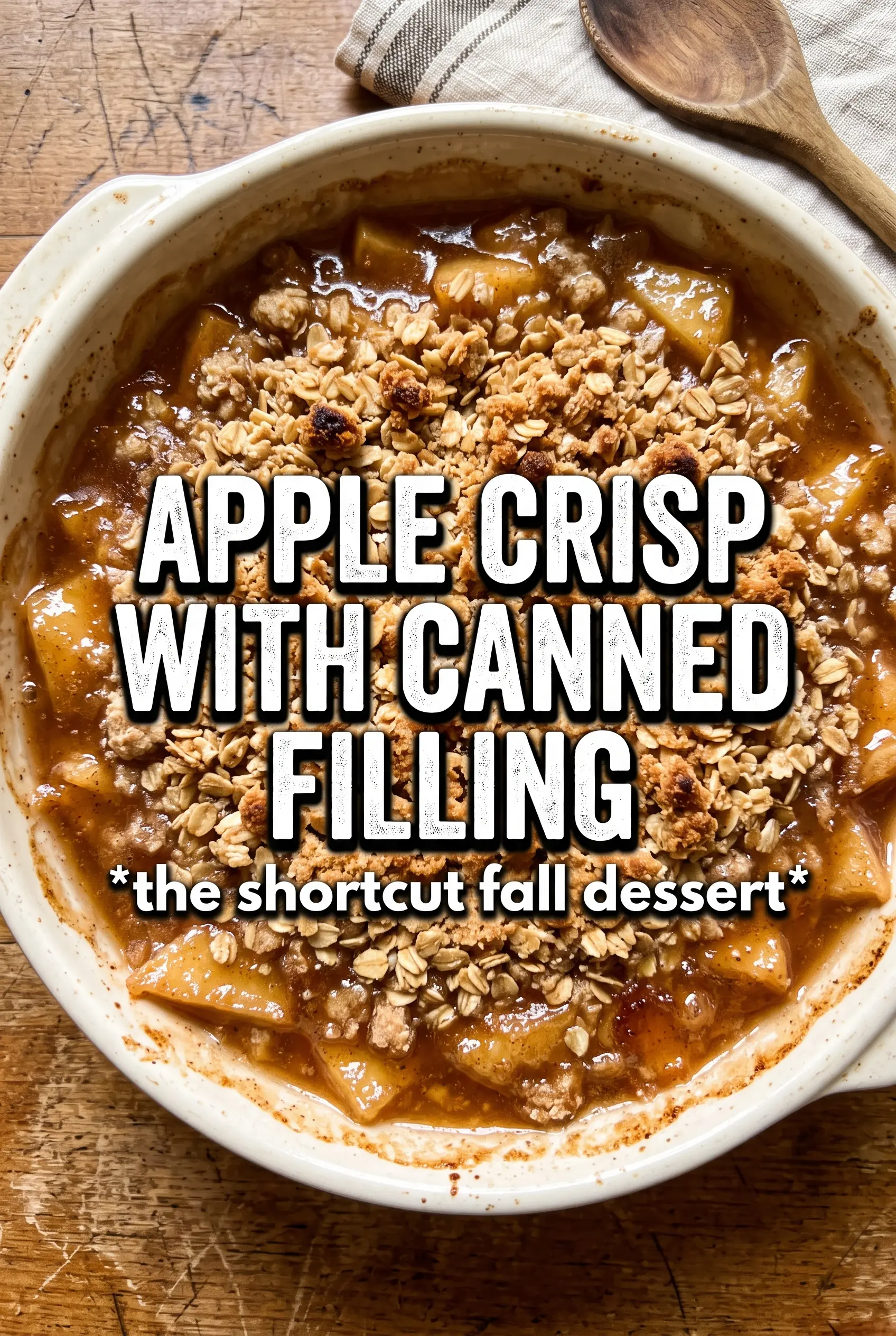 Apple Crisp With Canned Apple Filling