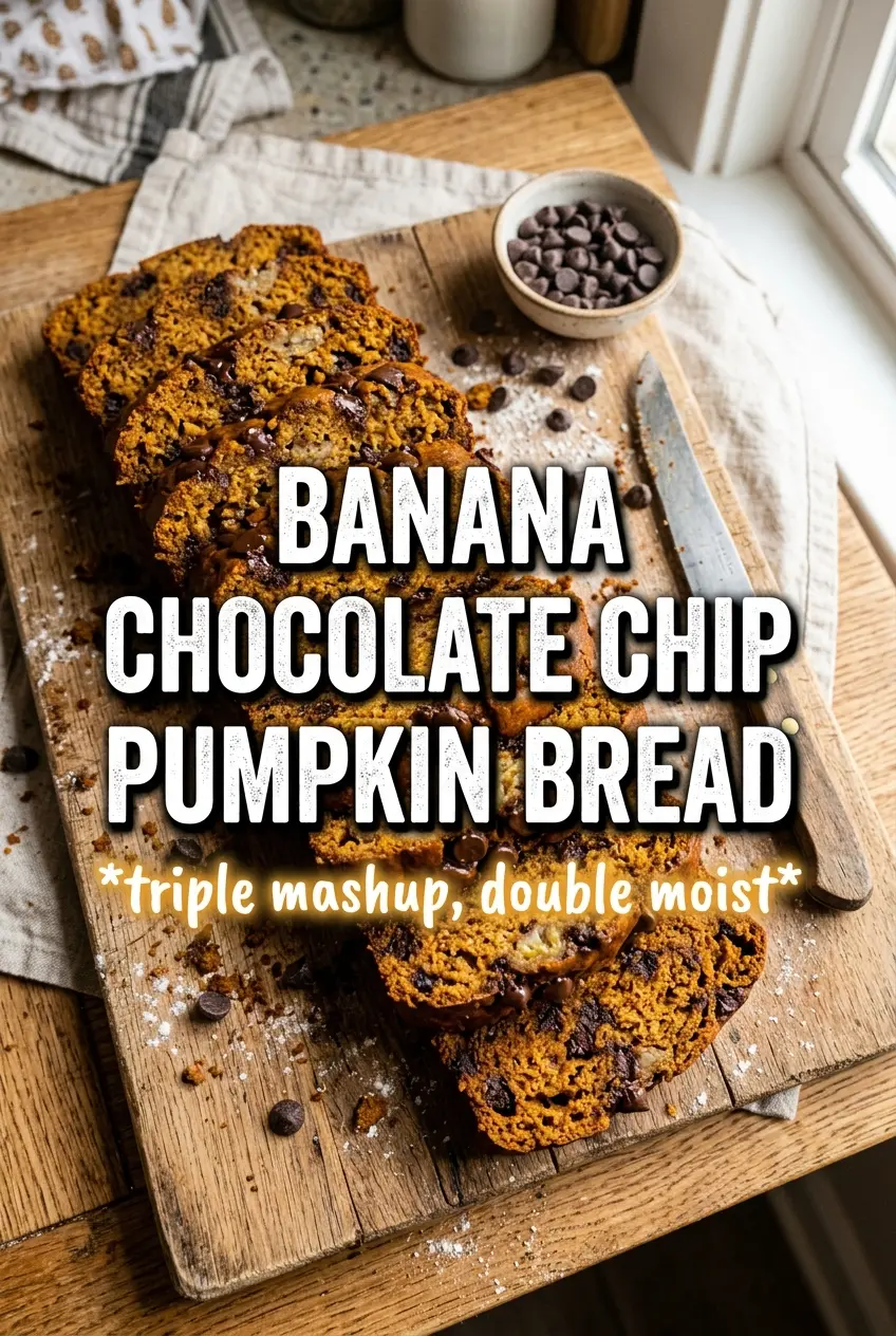 Banana Chocolate Chip Pumpkin Bread