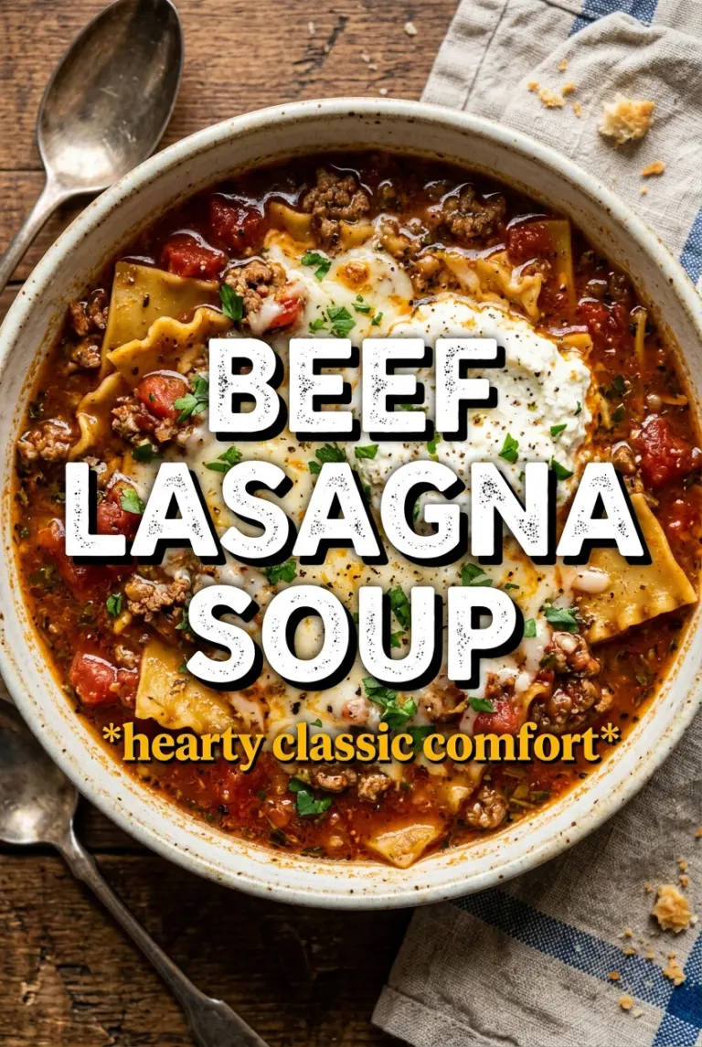 Beef Lasagna Soup