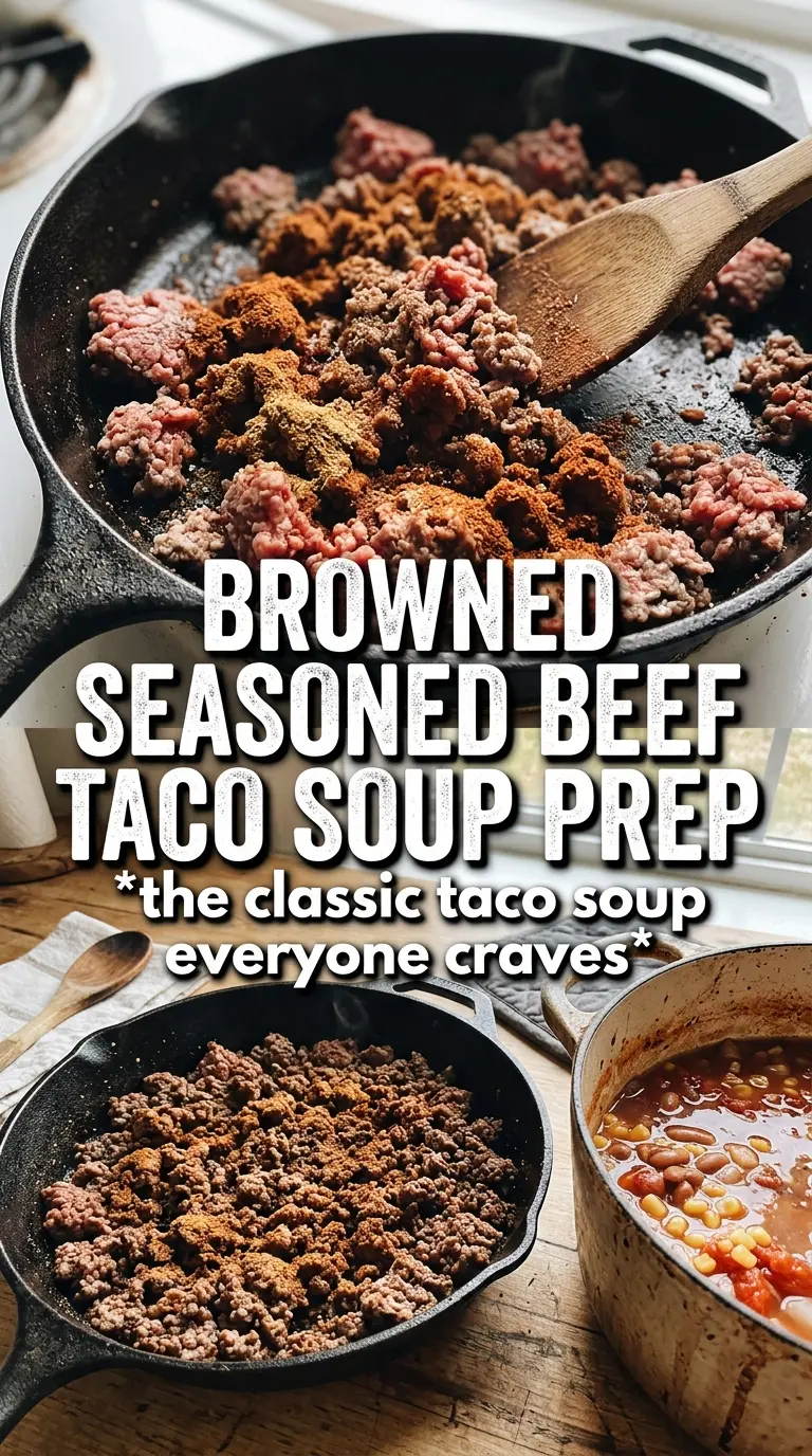 Beef Taco Soup hearty Tex-Mex