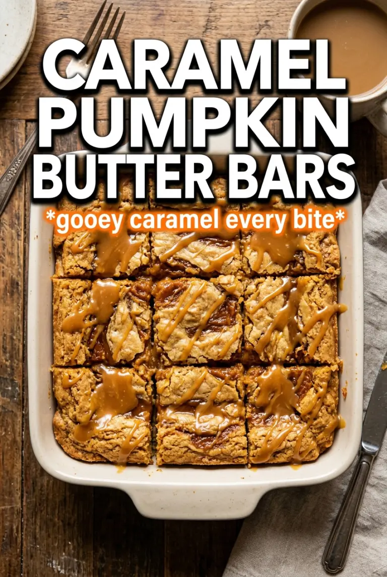 Caramel Pumpkin Butter Bars