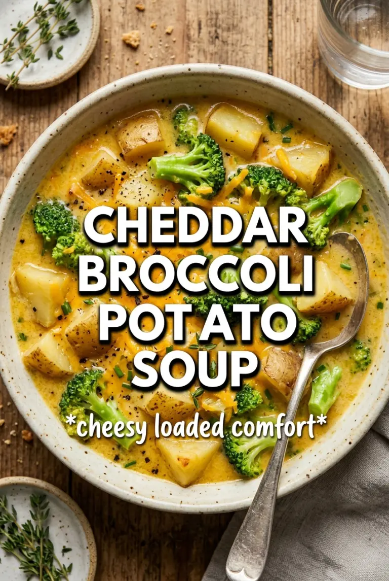 Cheddar Broccoli Potato Soup