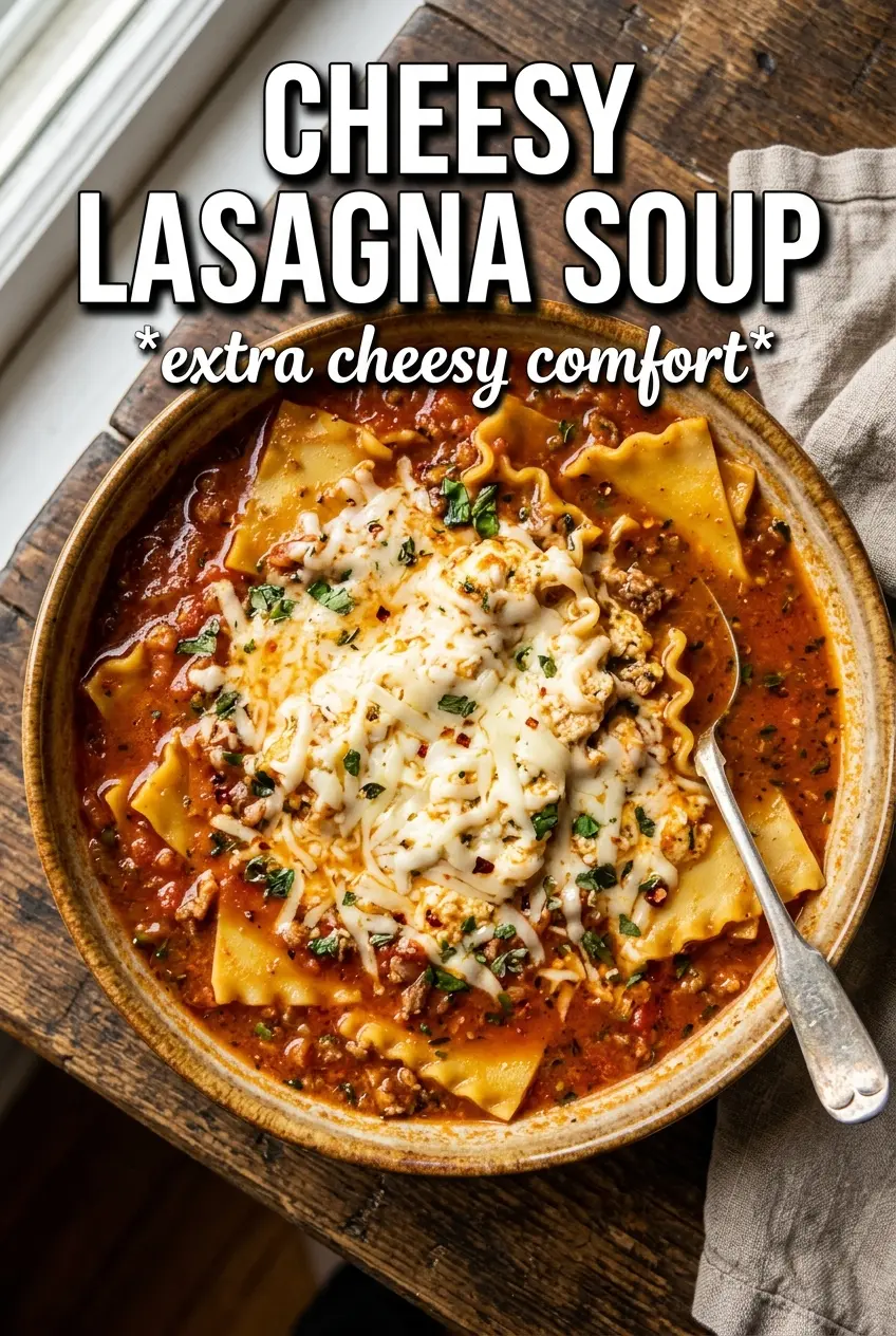 Cheesy Lasagna Soup
