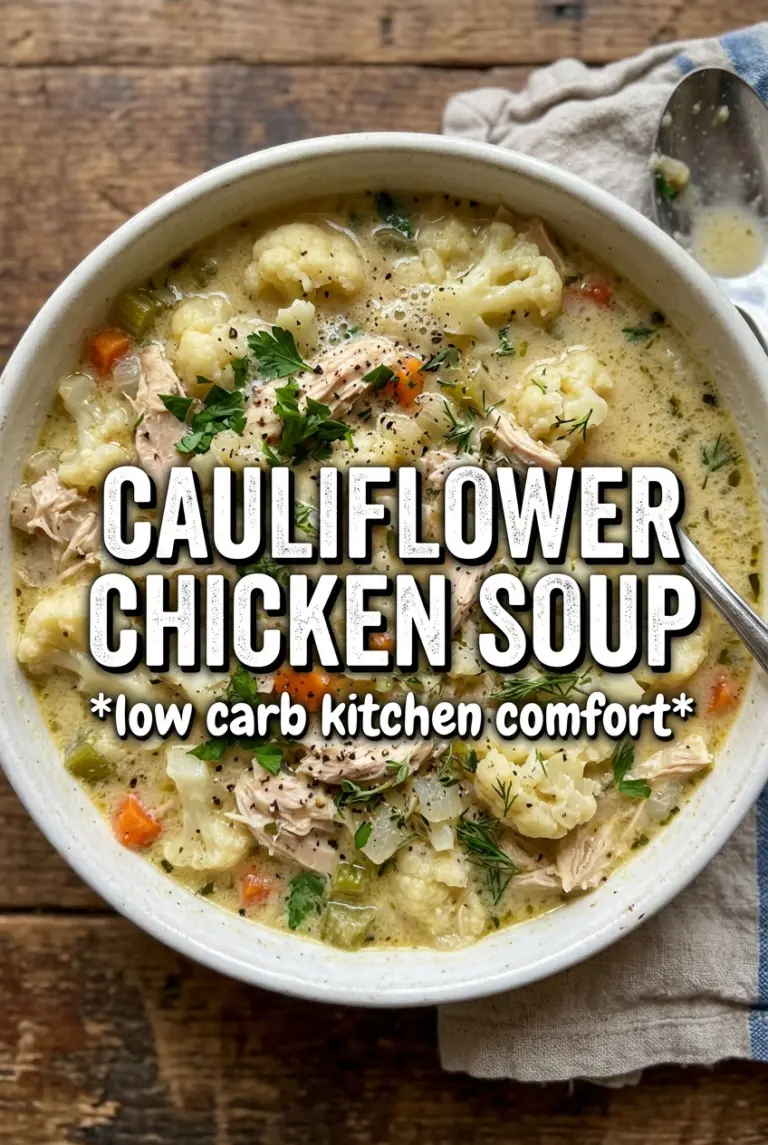 Cauliflower Chicken Soup