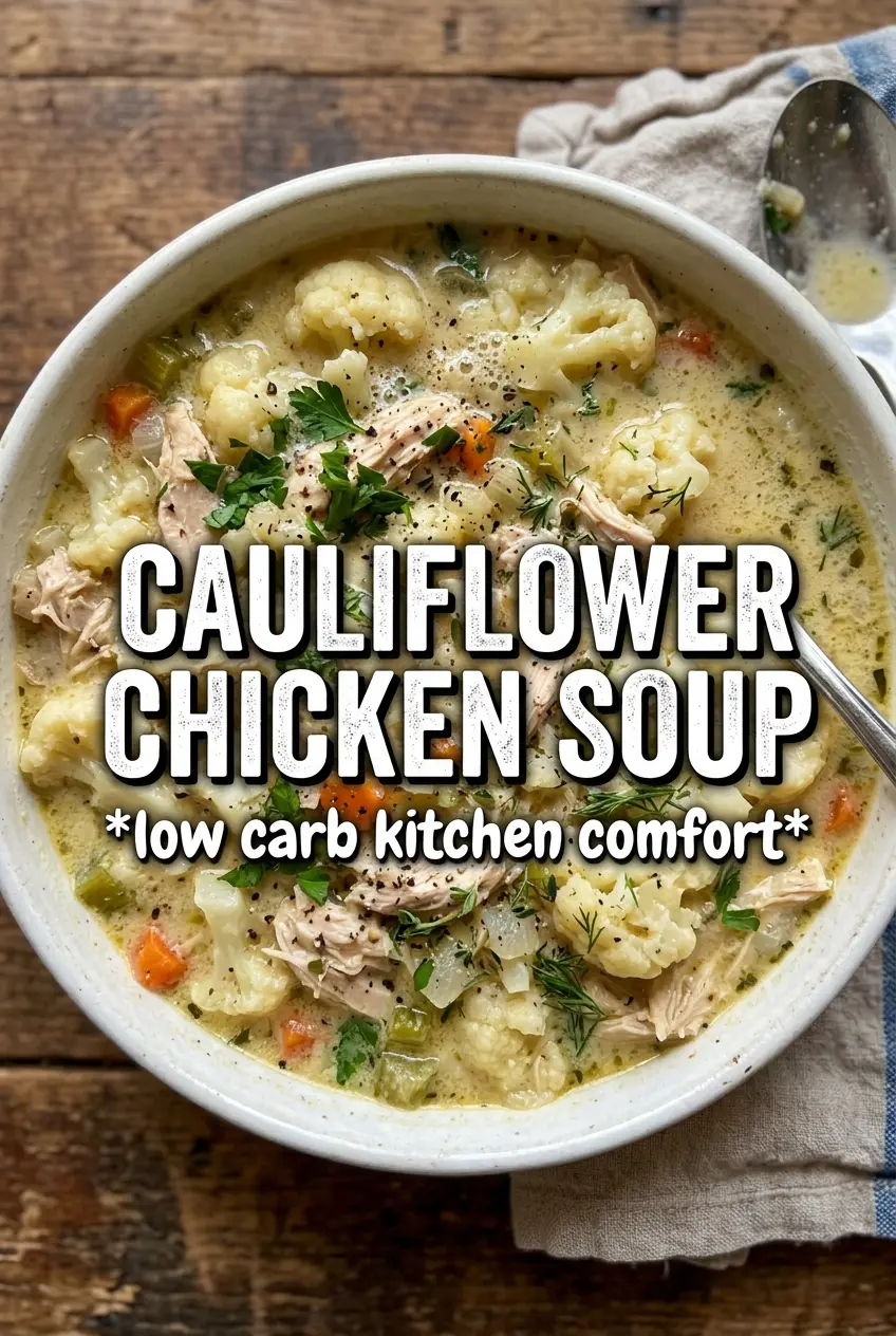 Cauliflower Chicken Soup