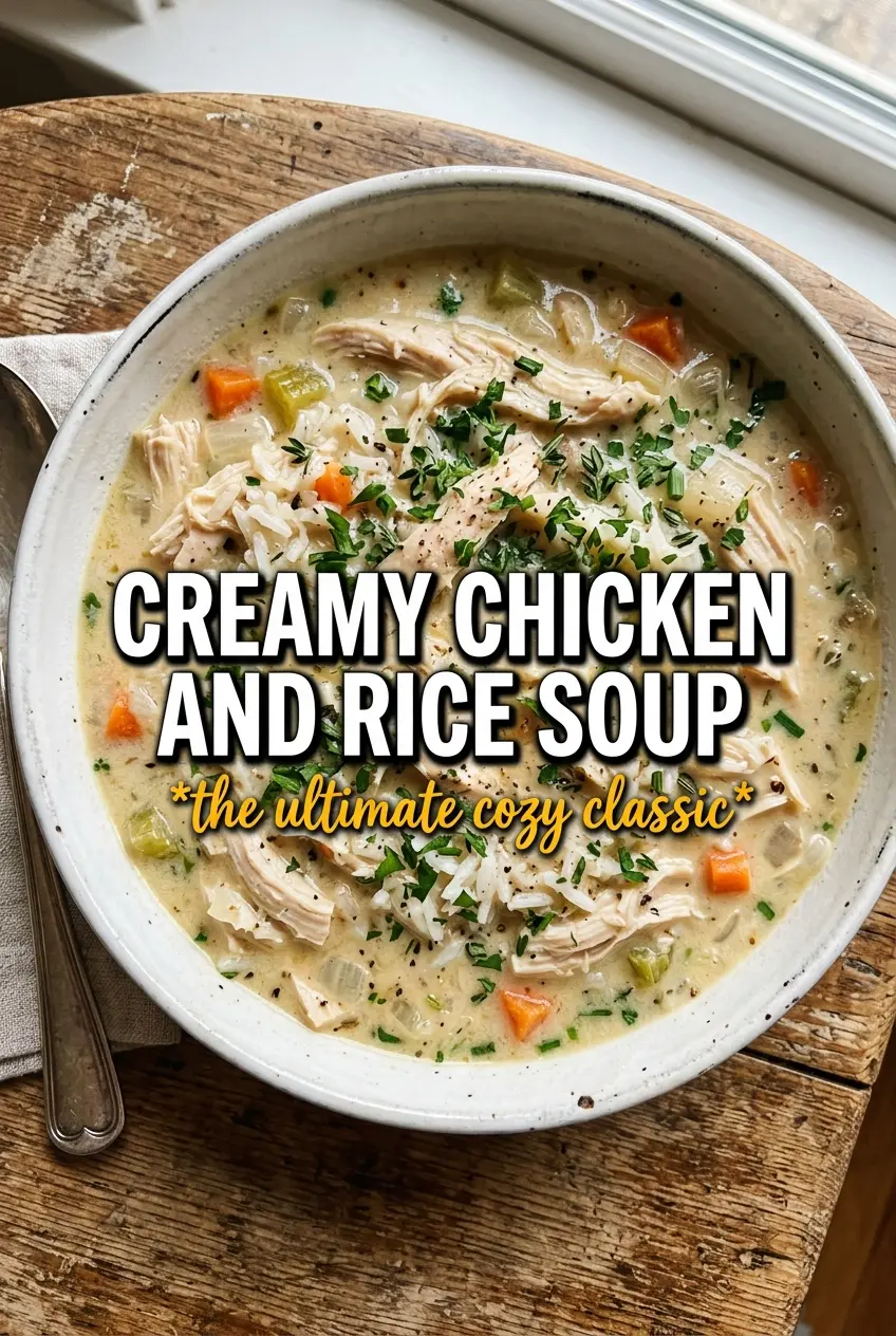 Creamy Chicken And Rice Soup