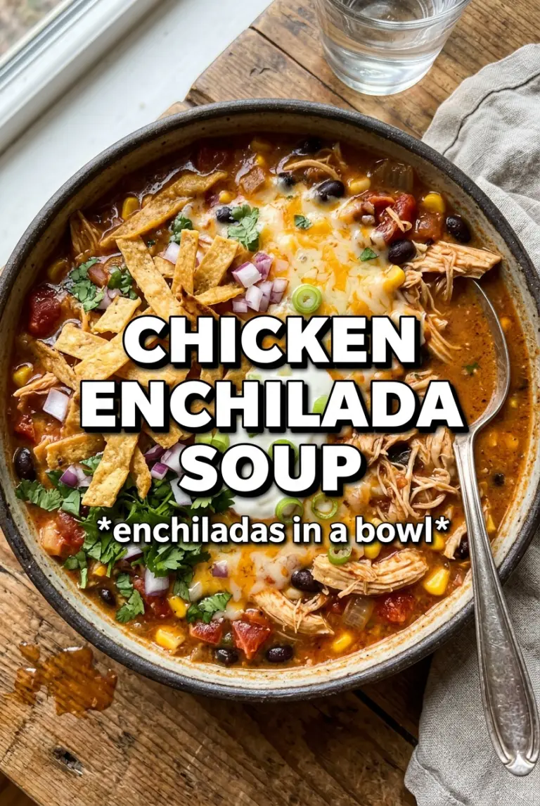 Creamy Chicken Enchilada Soup