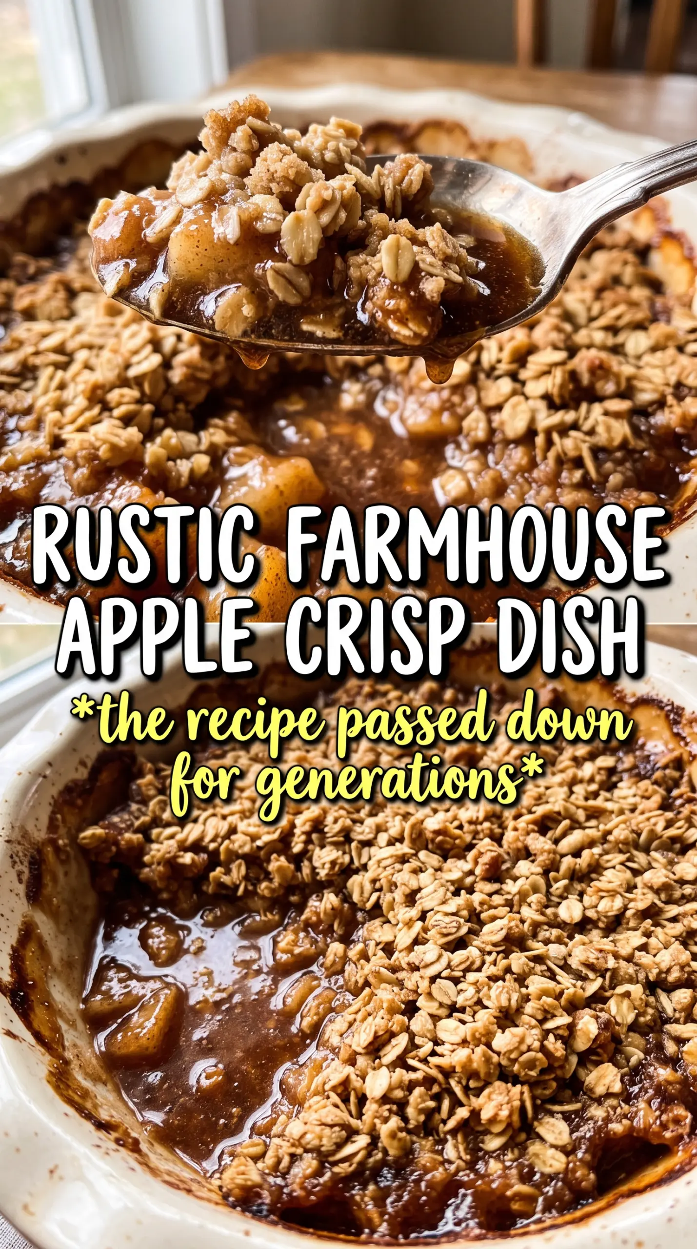 Hickory Bridge Farm Apple Crisp golden oat crumble, spiced apples