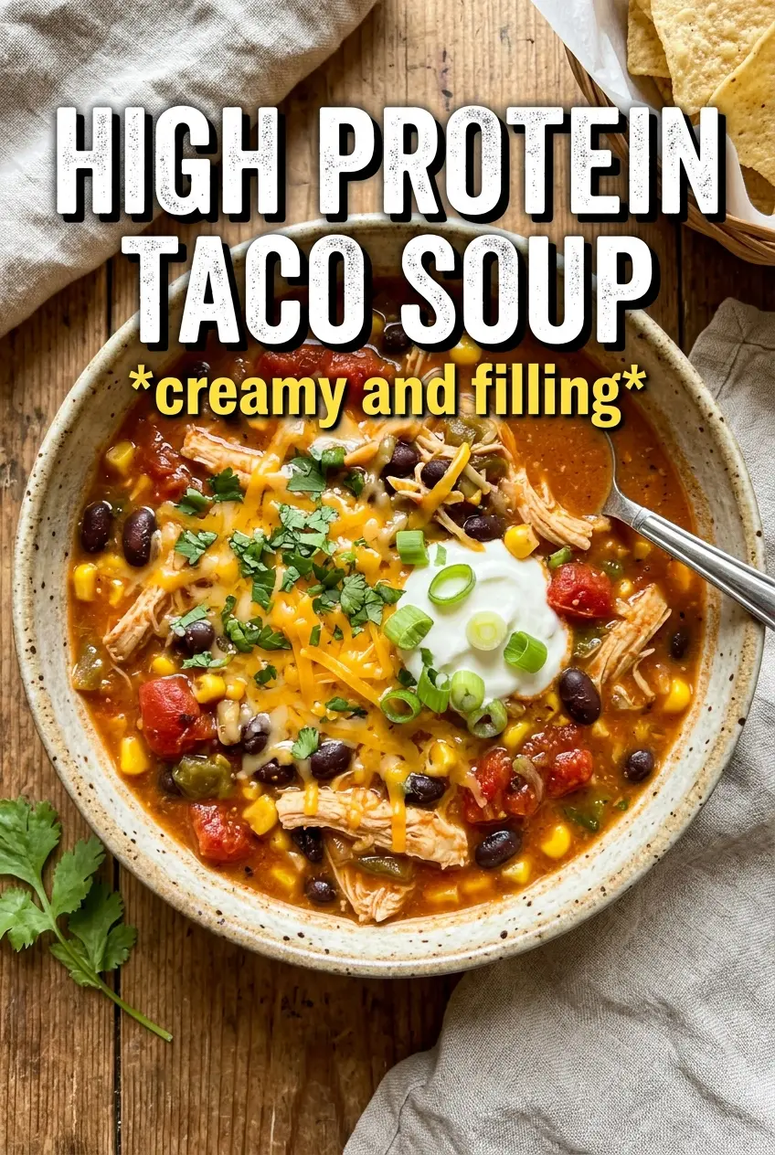 High-Protein Creamy Taco Soup
