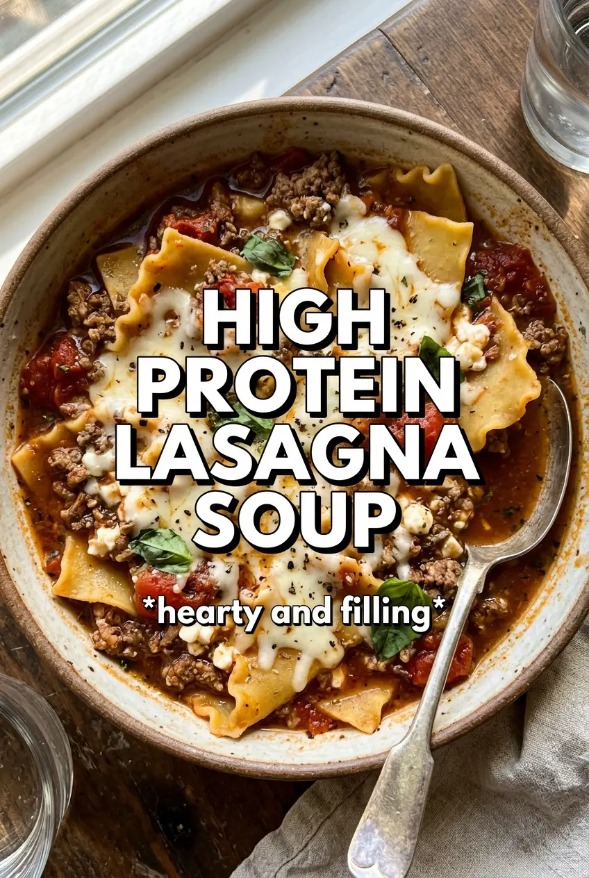 High Protein Lasagna Soup