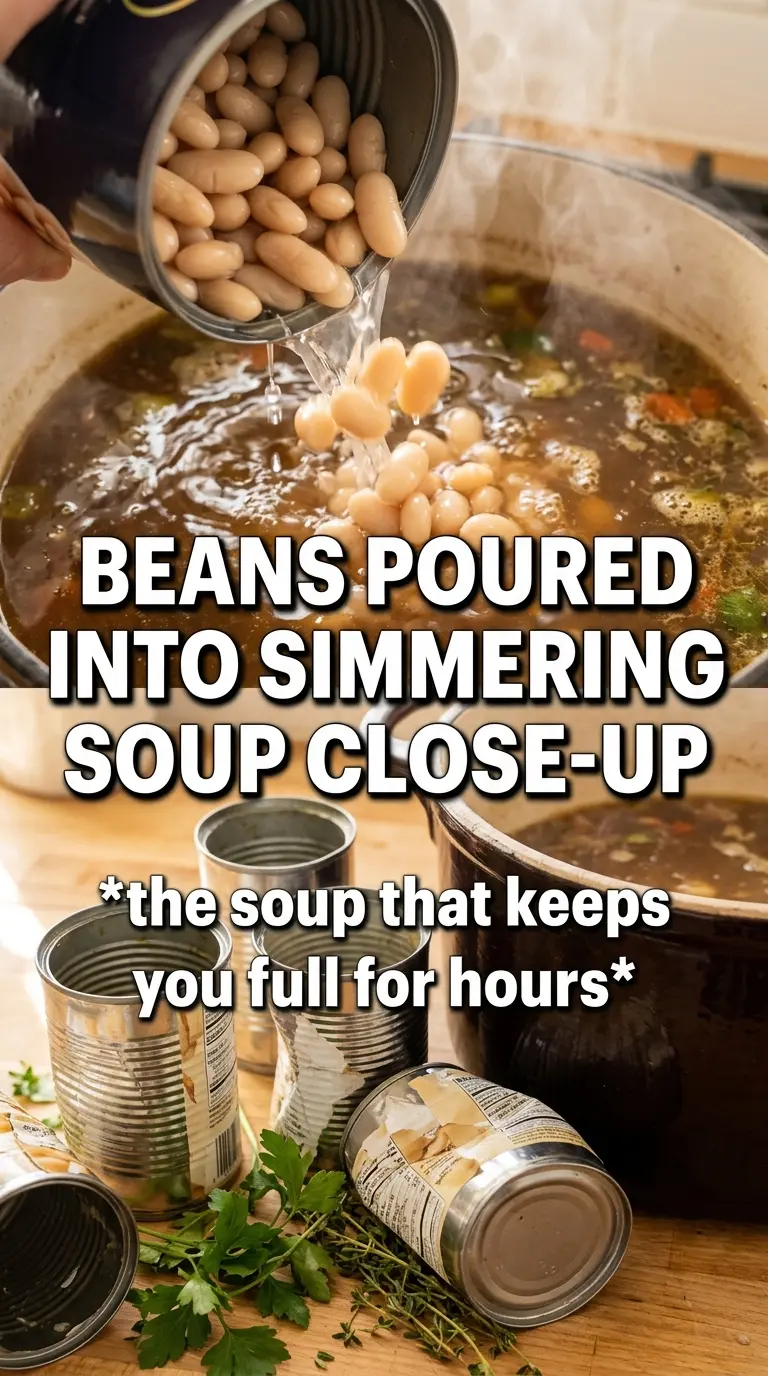 High protein white bean soup hearty creamy savory
