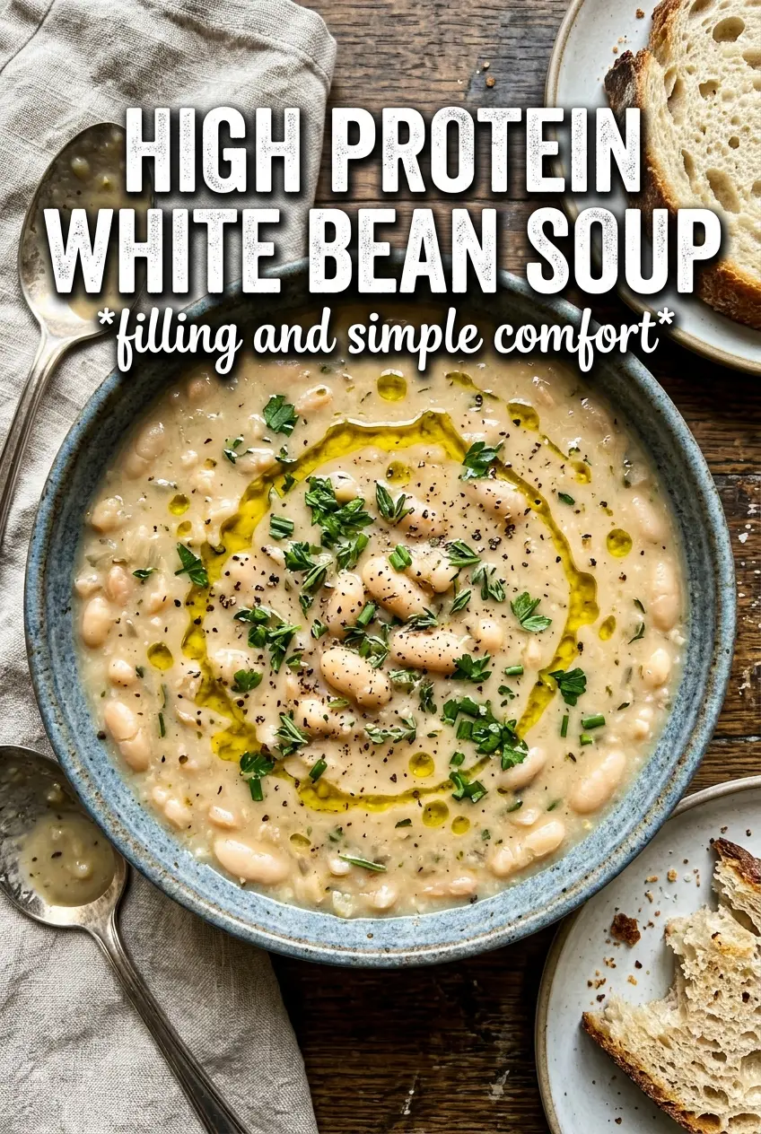 High Protein White Bean Soup