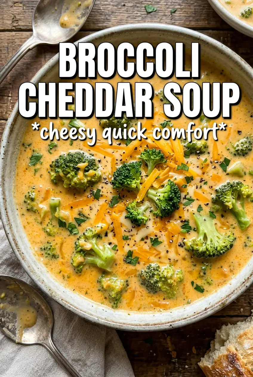 Instant Pot Broccoli Cheddar Soup