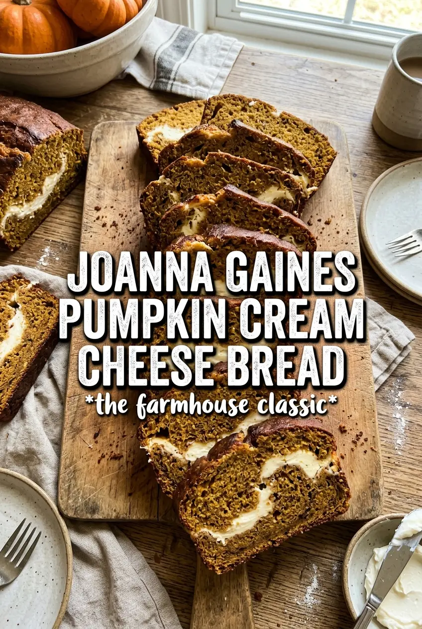 Joanna Gaines Pumpkin Cream Cheese Bread
