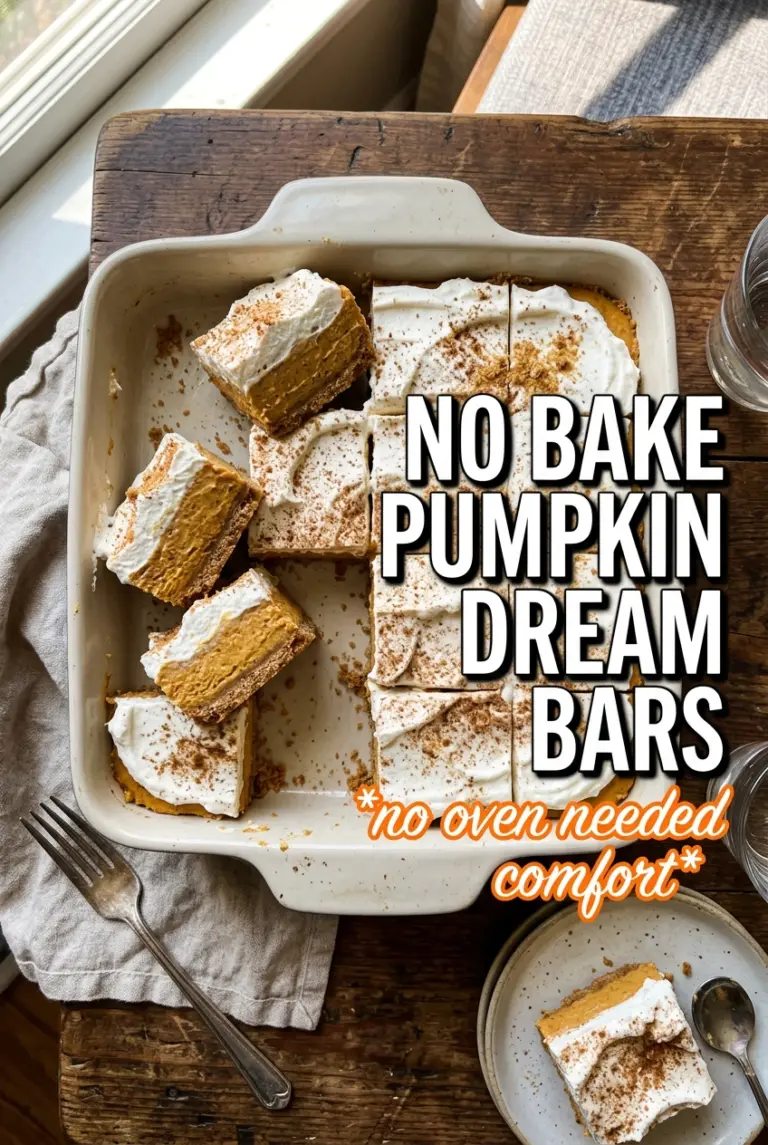 No Bake Pumpkin Dream Bars