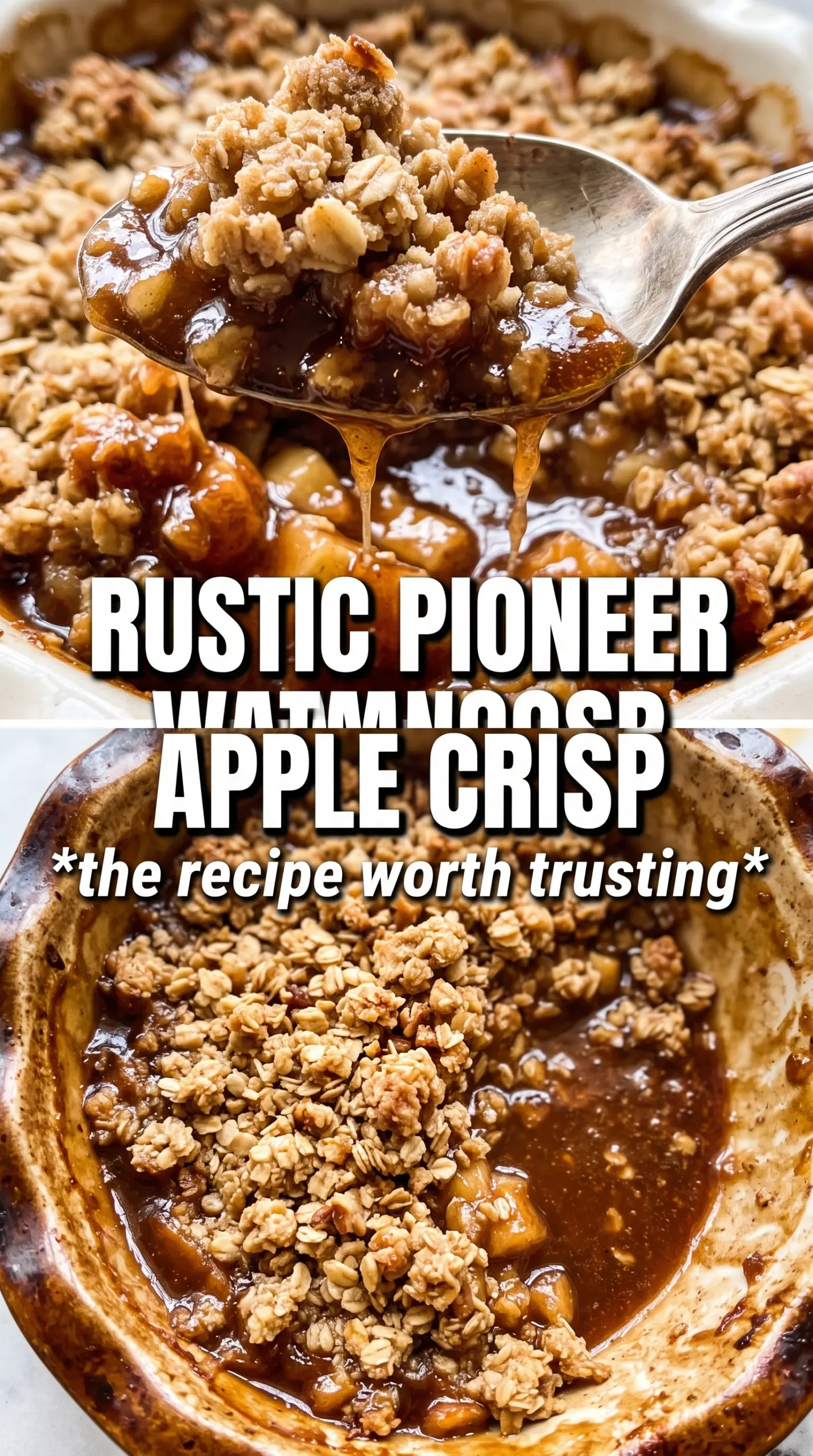 Pioneer Woman Apple Crisp rustic buttery