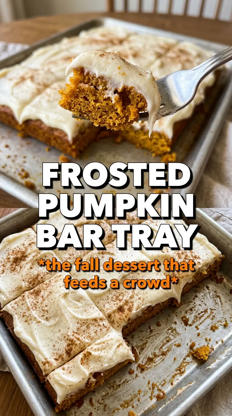 Pumpkin Bars soft spiced frosted