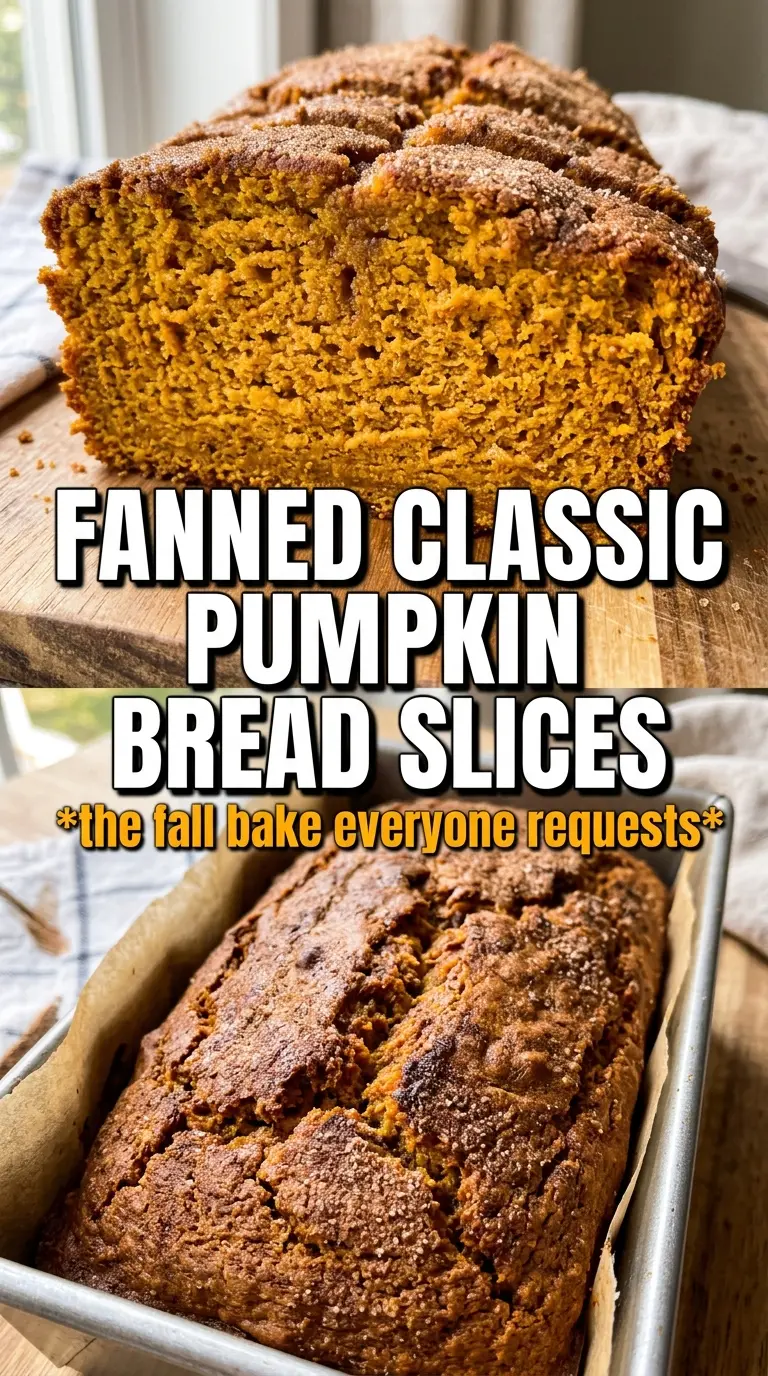 Pumpkin Bread moist crumb golden top