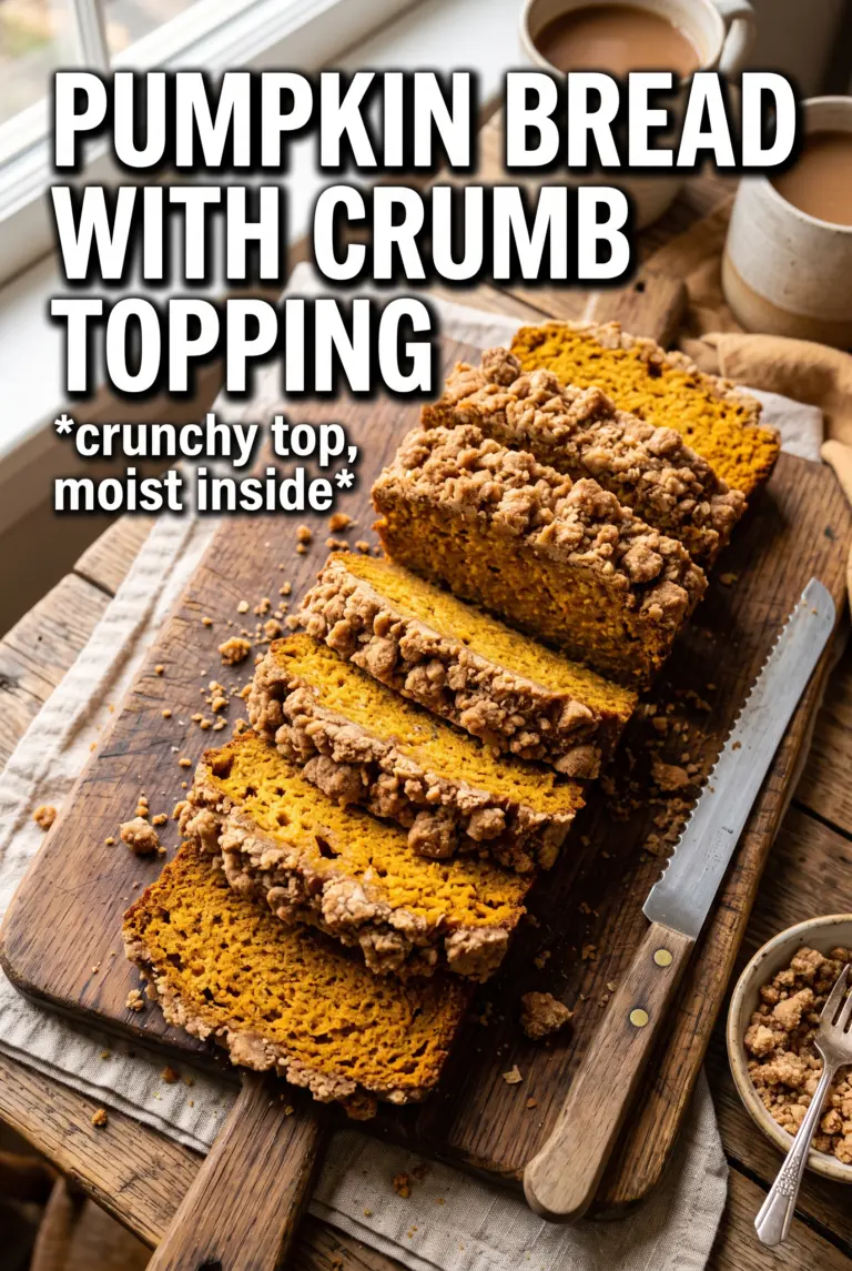 Pumpkin Bread With Crumb Topping