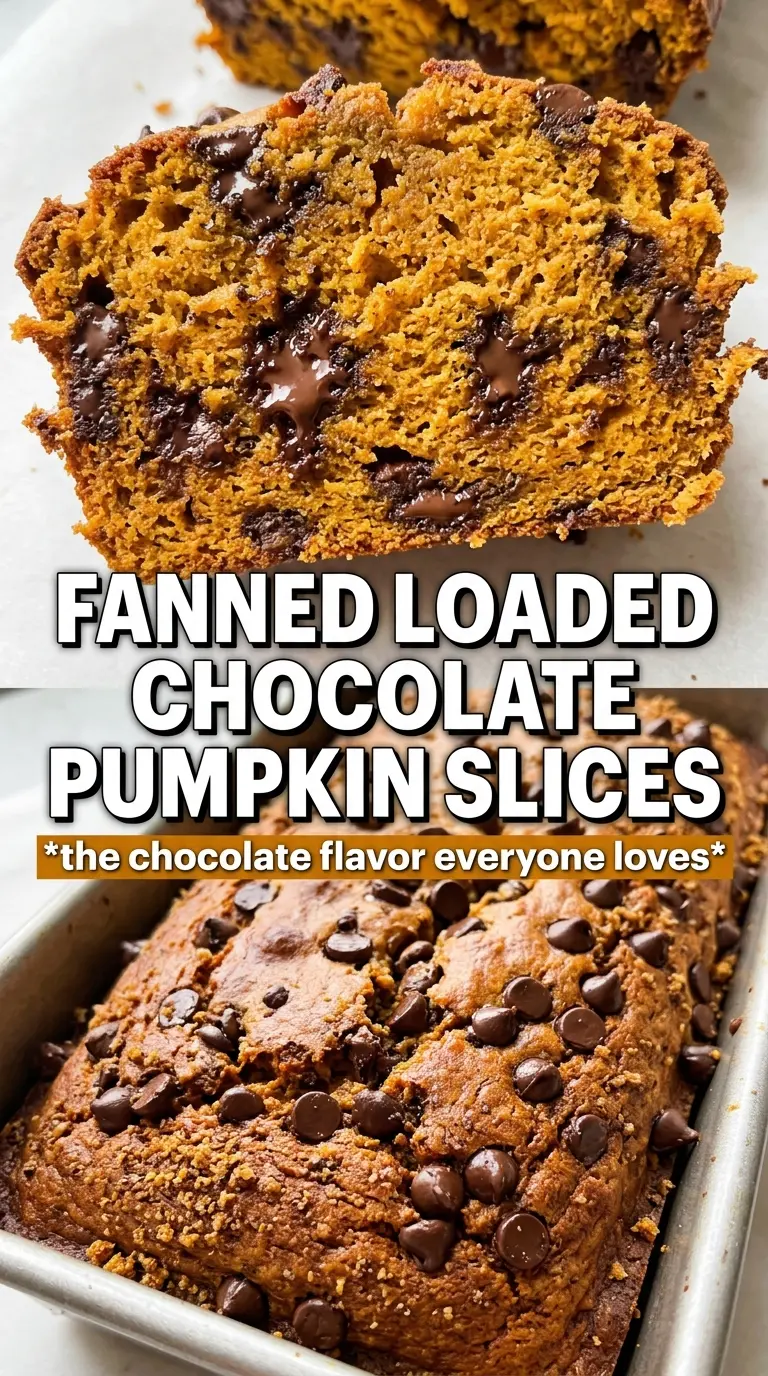 Pumpkin Chocolate Chip Bread moist crumb chocolate chips