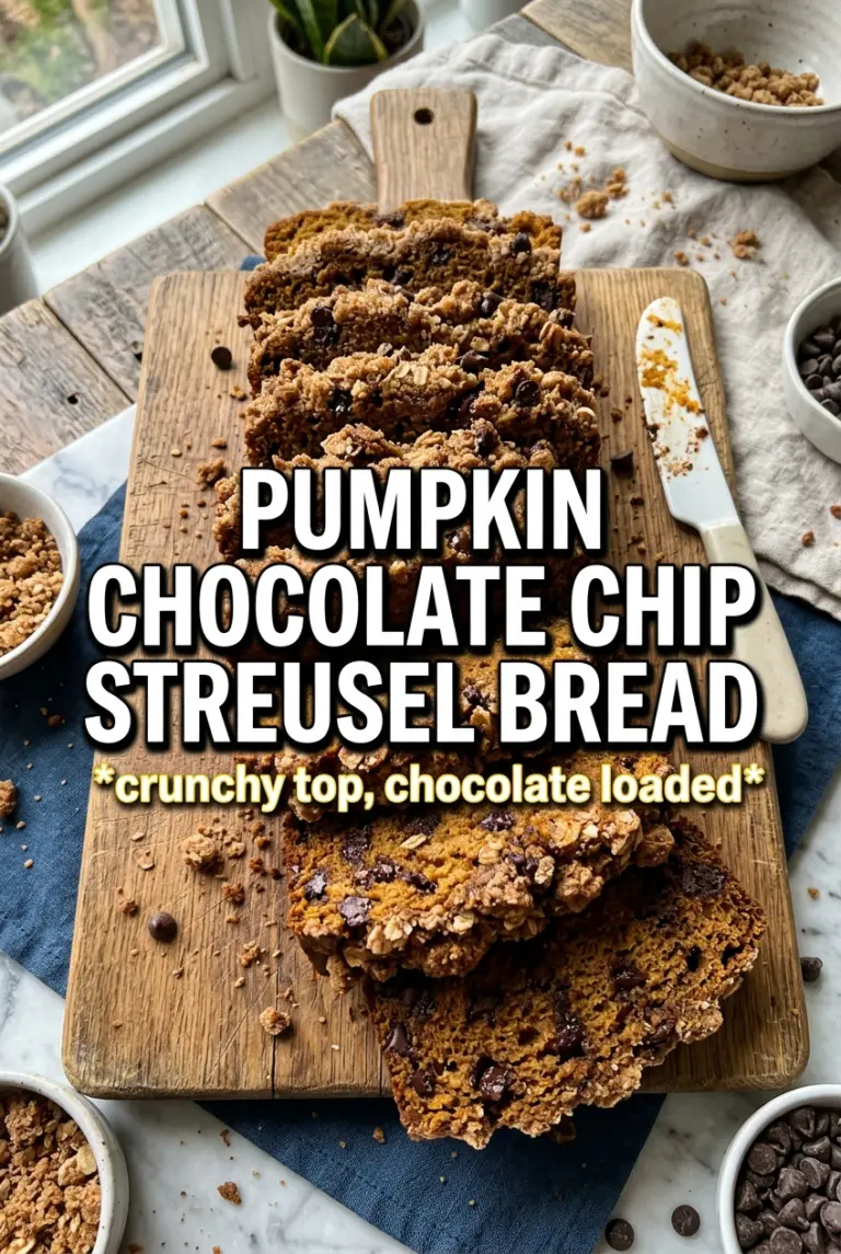 Pumpkin Chocolate Chip Streusel Bread