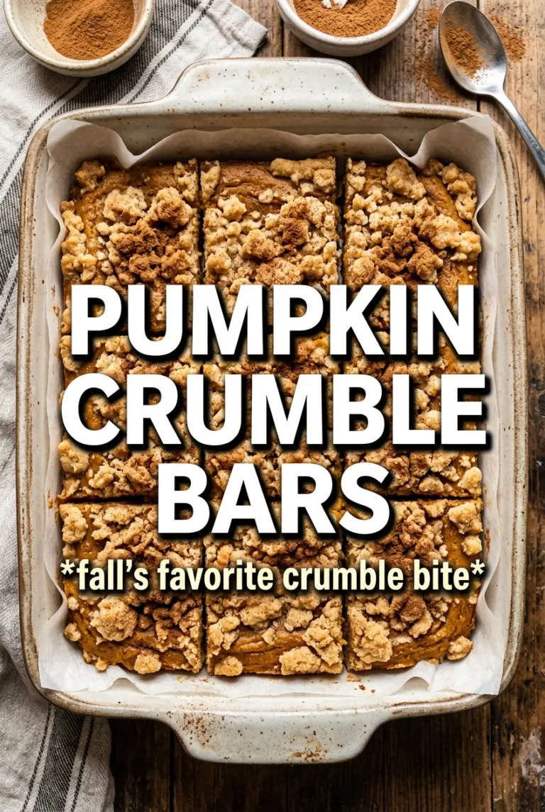Pumpkin Crumble Bars