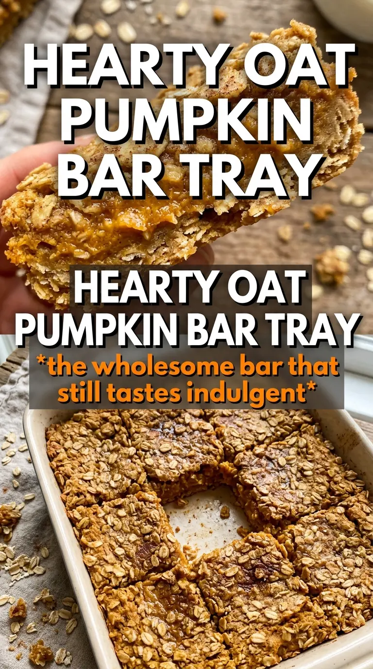 Pumpkin Oatmeal Bars chewy spiced maple drizzle