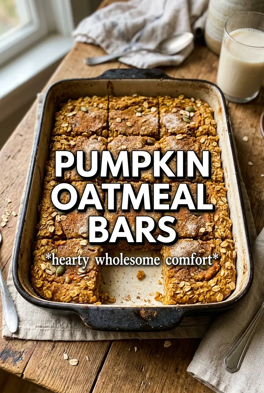 Pumpkin Oatmeal Bars